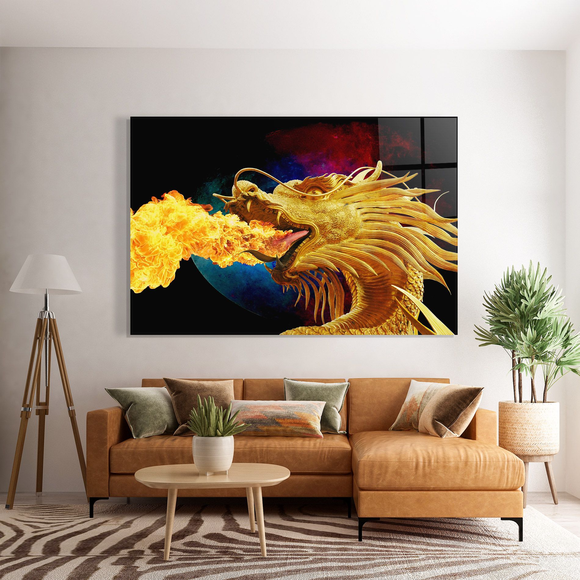 Golden Fire Dragon mockup 7