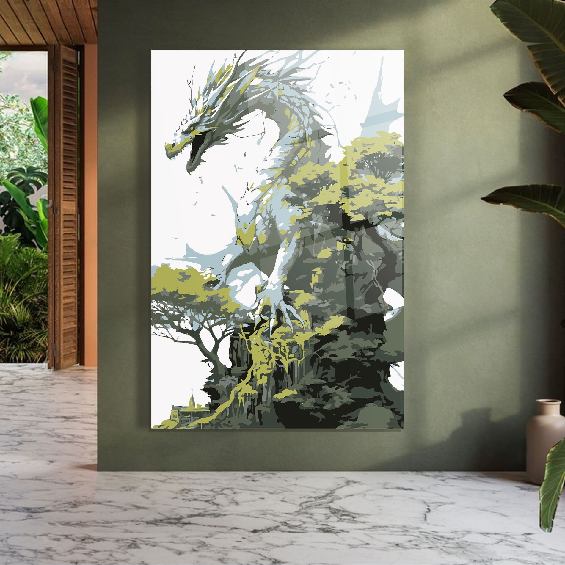 Grey Nature Dragon mockup 7