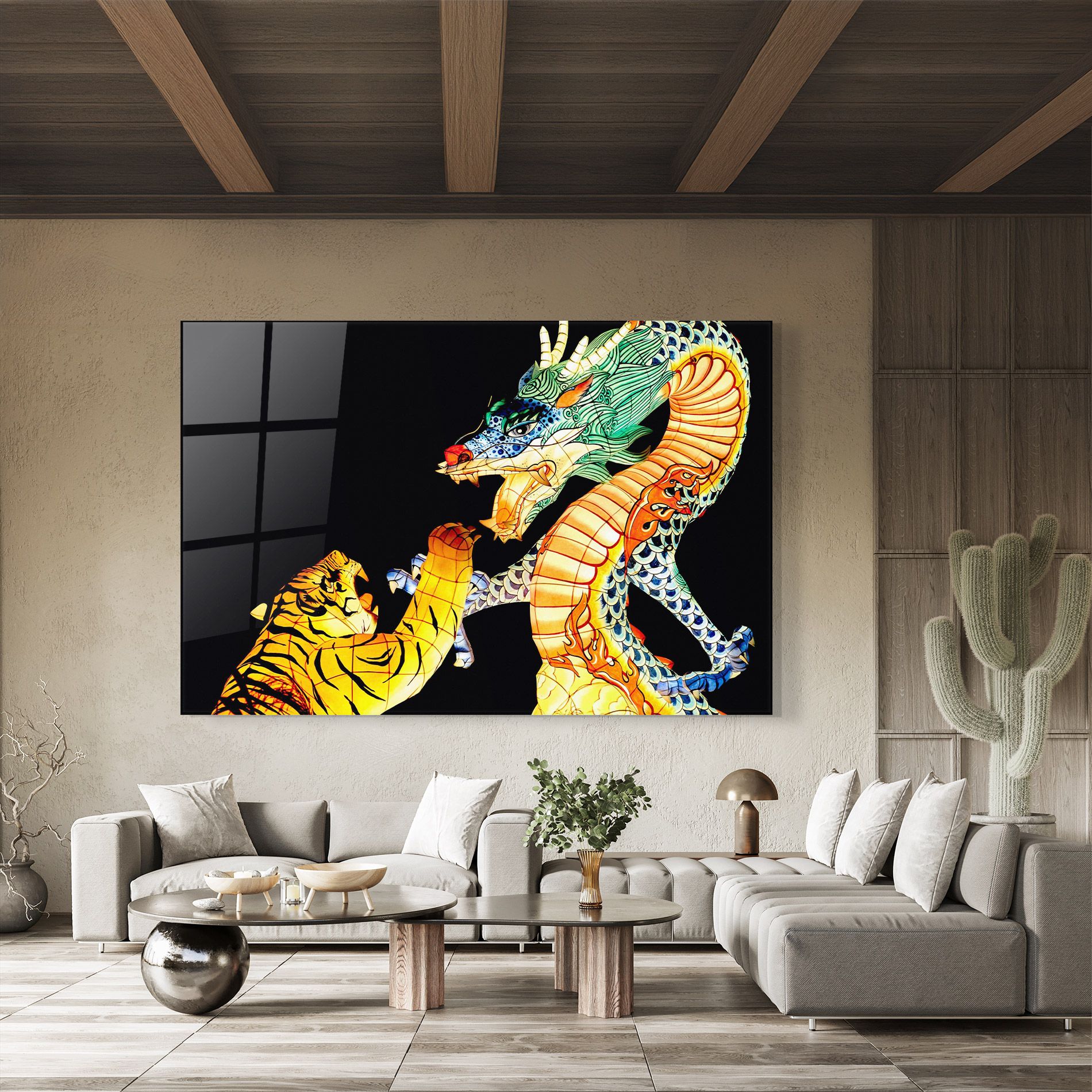 Chinese Dragon And Tiger mockup 8