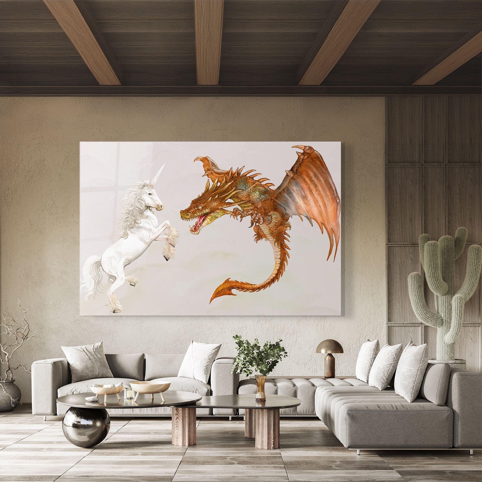 Unicorn And Dragon mockup 8