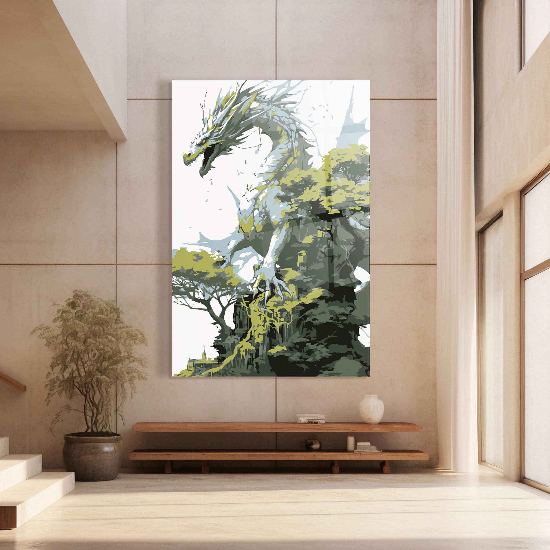 Grey Nature Dragon mockup 8