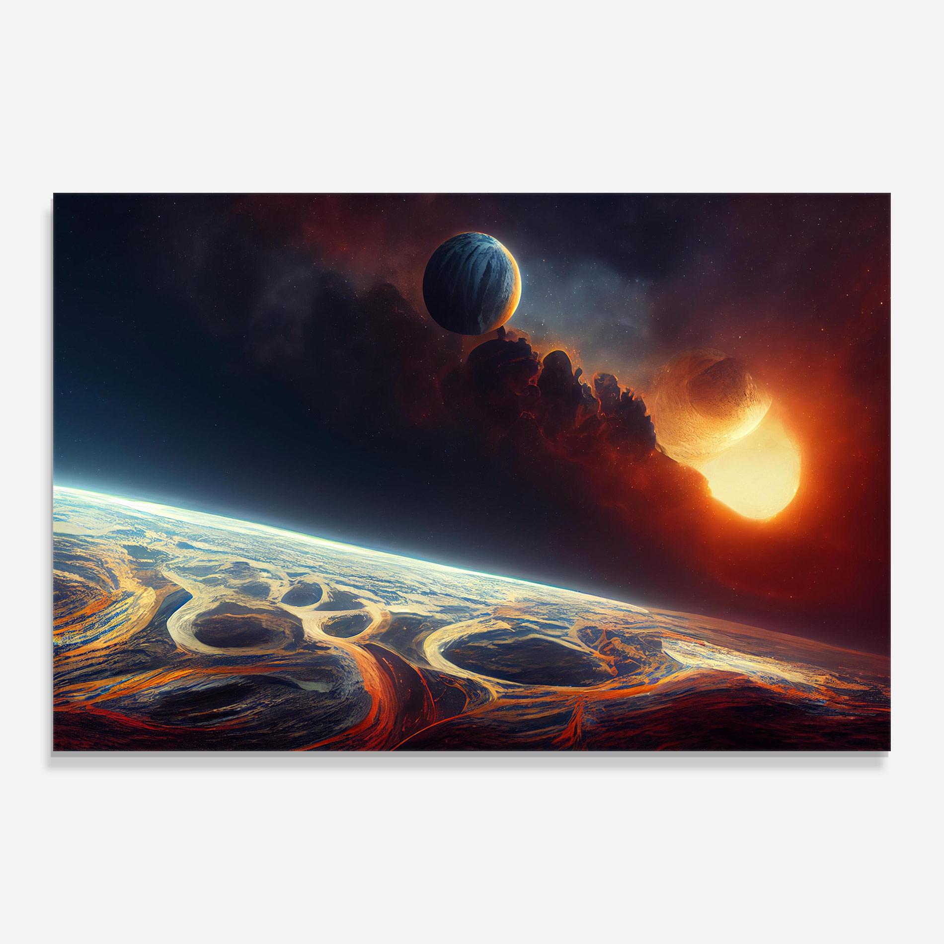 Tablou Sticla Cosmic Craze mockup 0