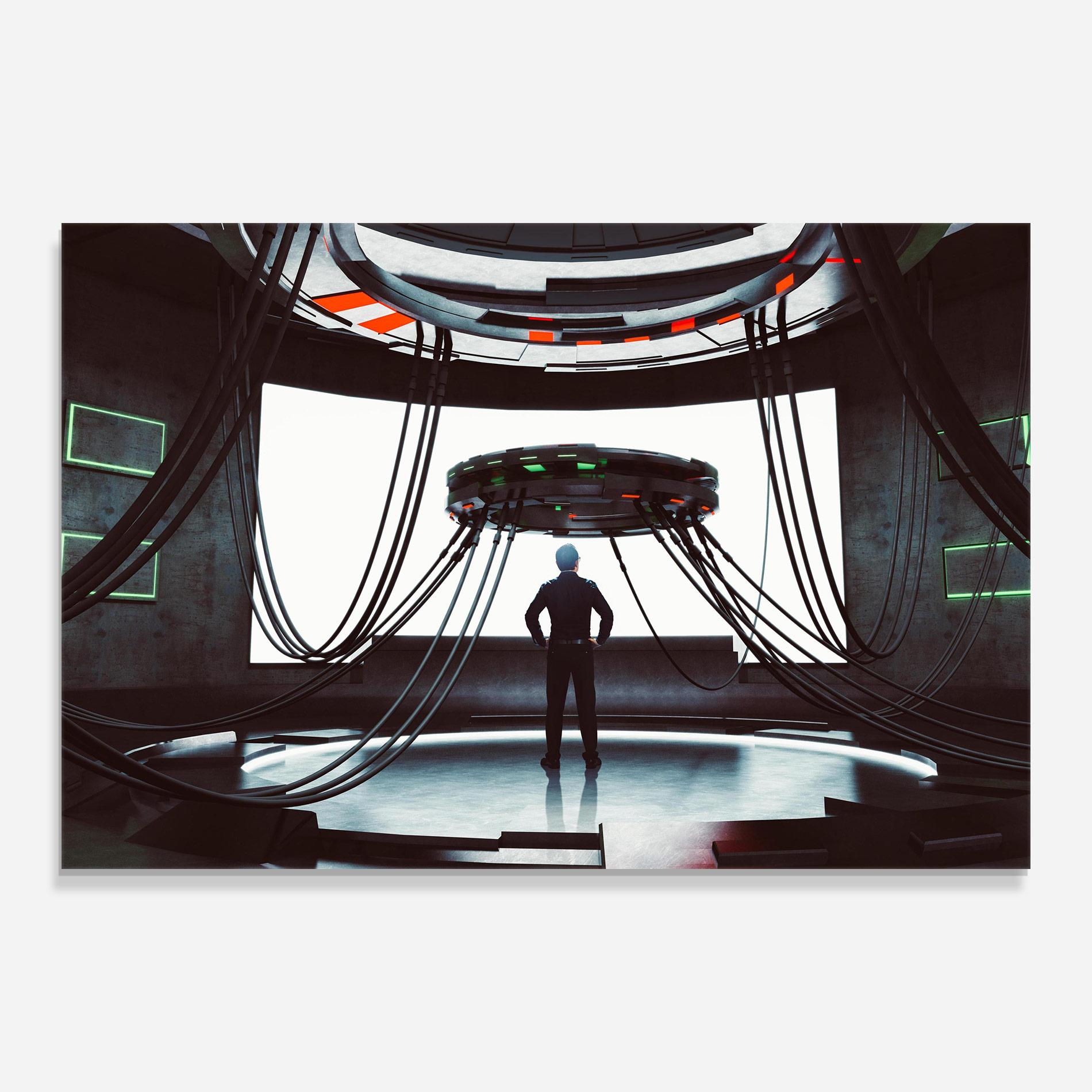 Tablou Sticla Cyber Chronicle mockup 0