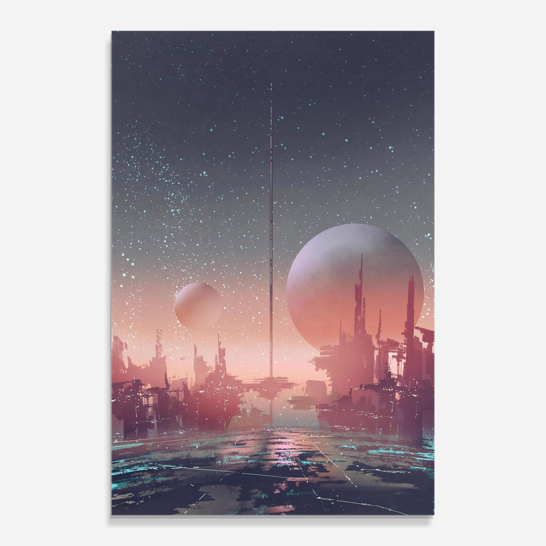 Futuristic Alien Buildings mockup 0