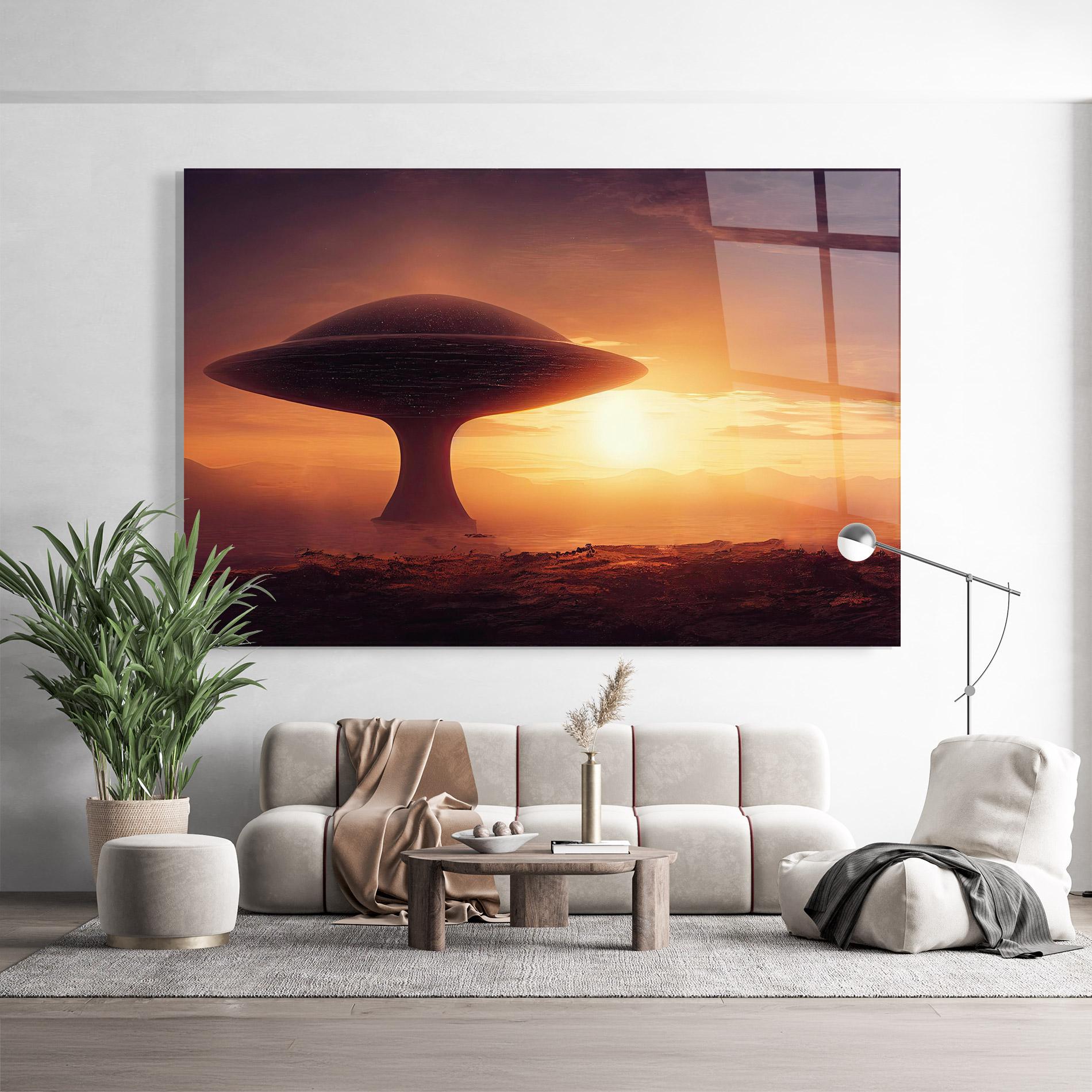 Tablou Sticla Fantasy Science Fiction mockup 9