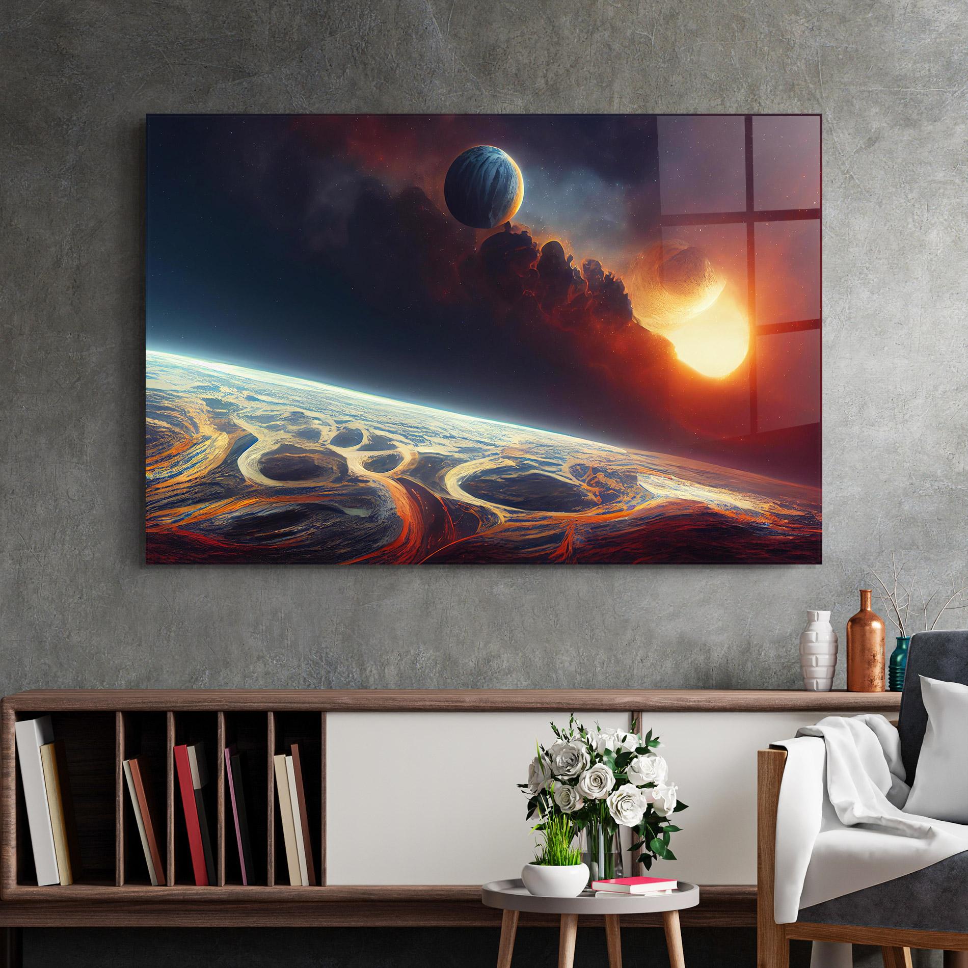 Tablou Sticla Cosmic Craze mockup 2