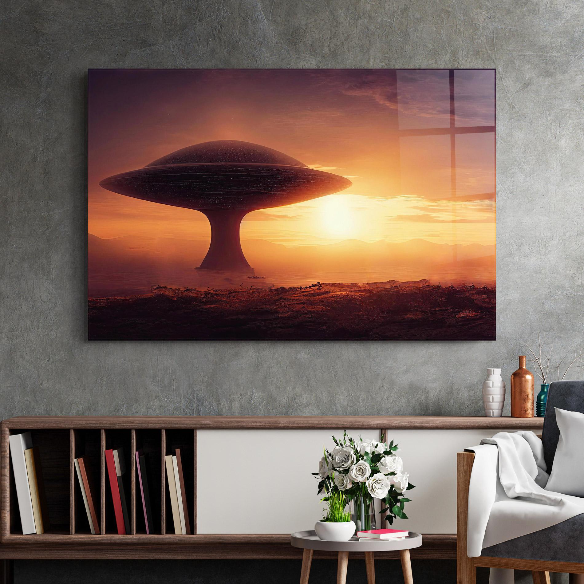 Tablou Sticla Fantasy Science Fiction mockup 2