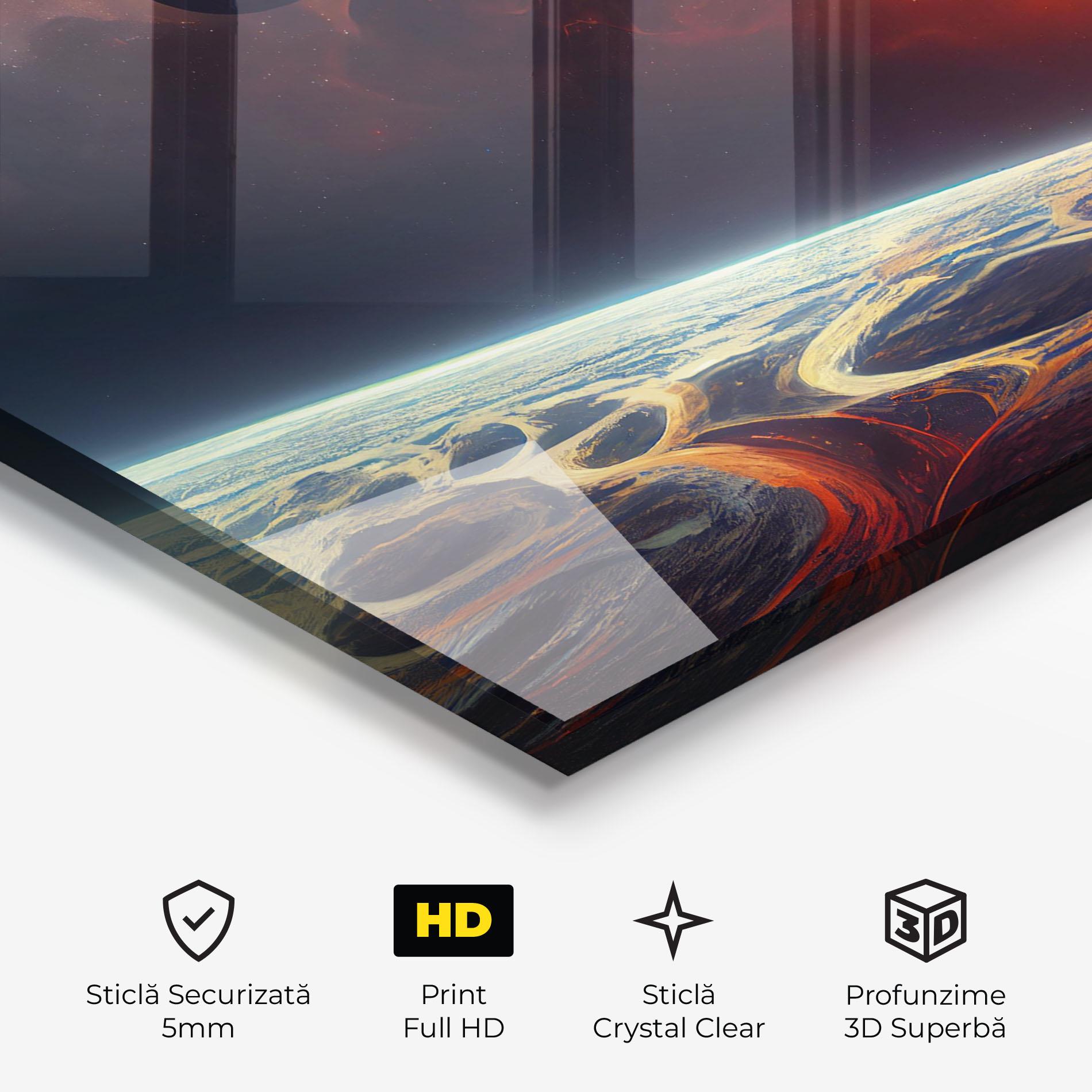 Tablou Sticla Cosmic Craze mockup 3