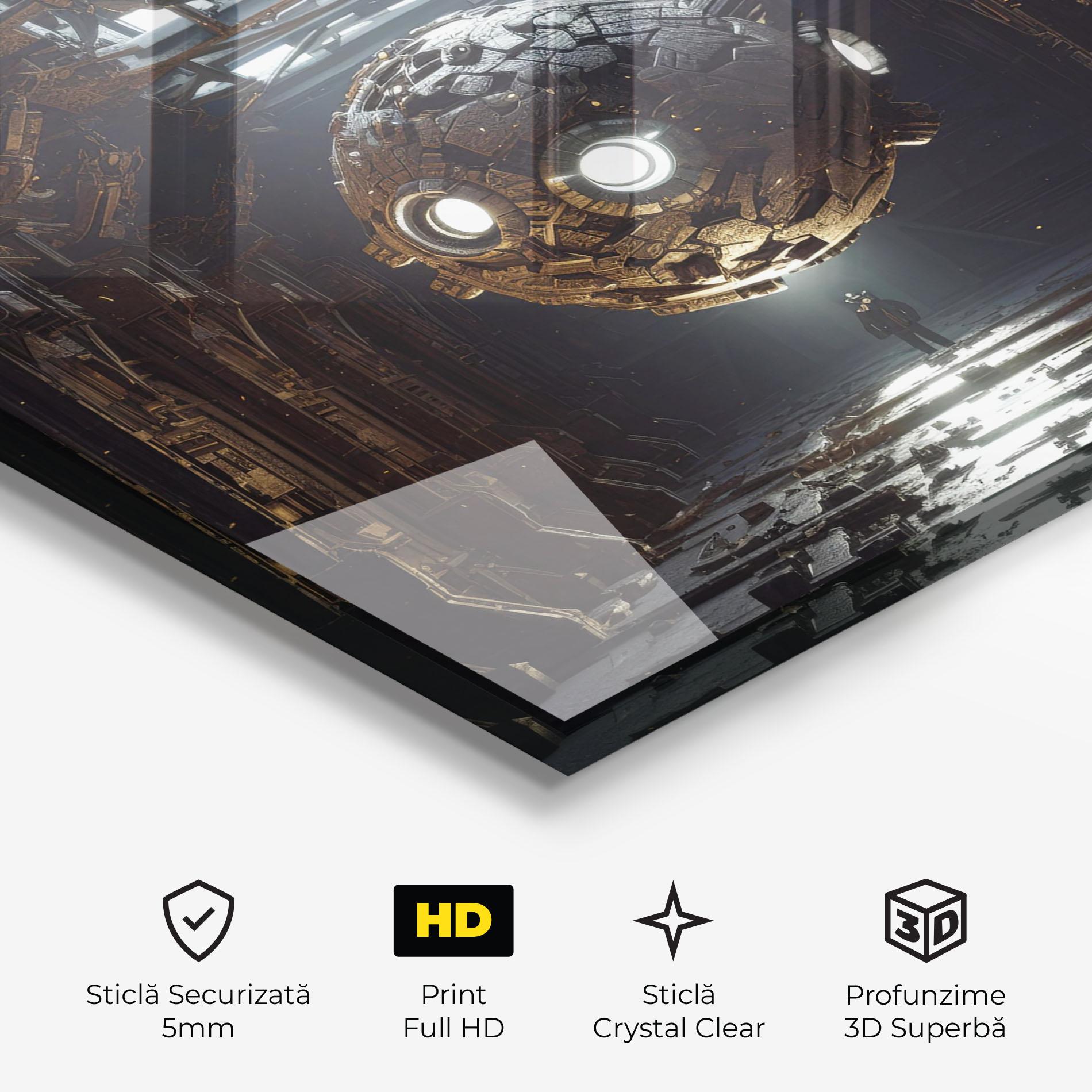 Tablou Sticla Cryptic Art mockup 3