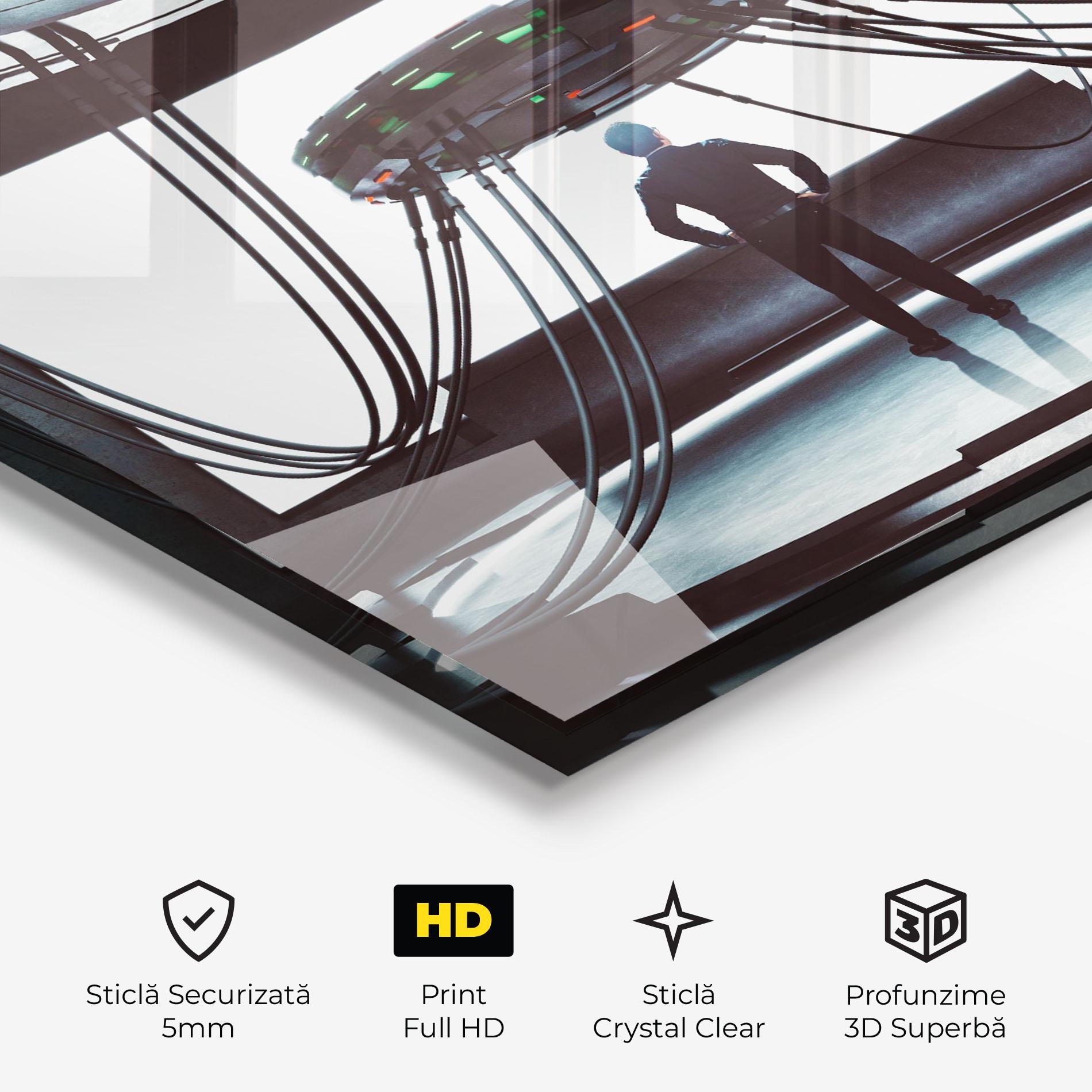 Tablou Sticla Cyber Chronicle mockup 3