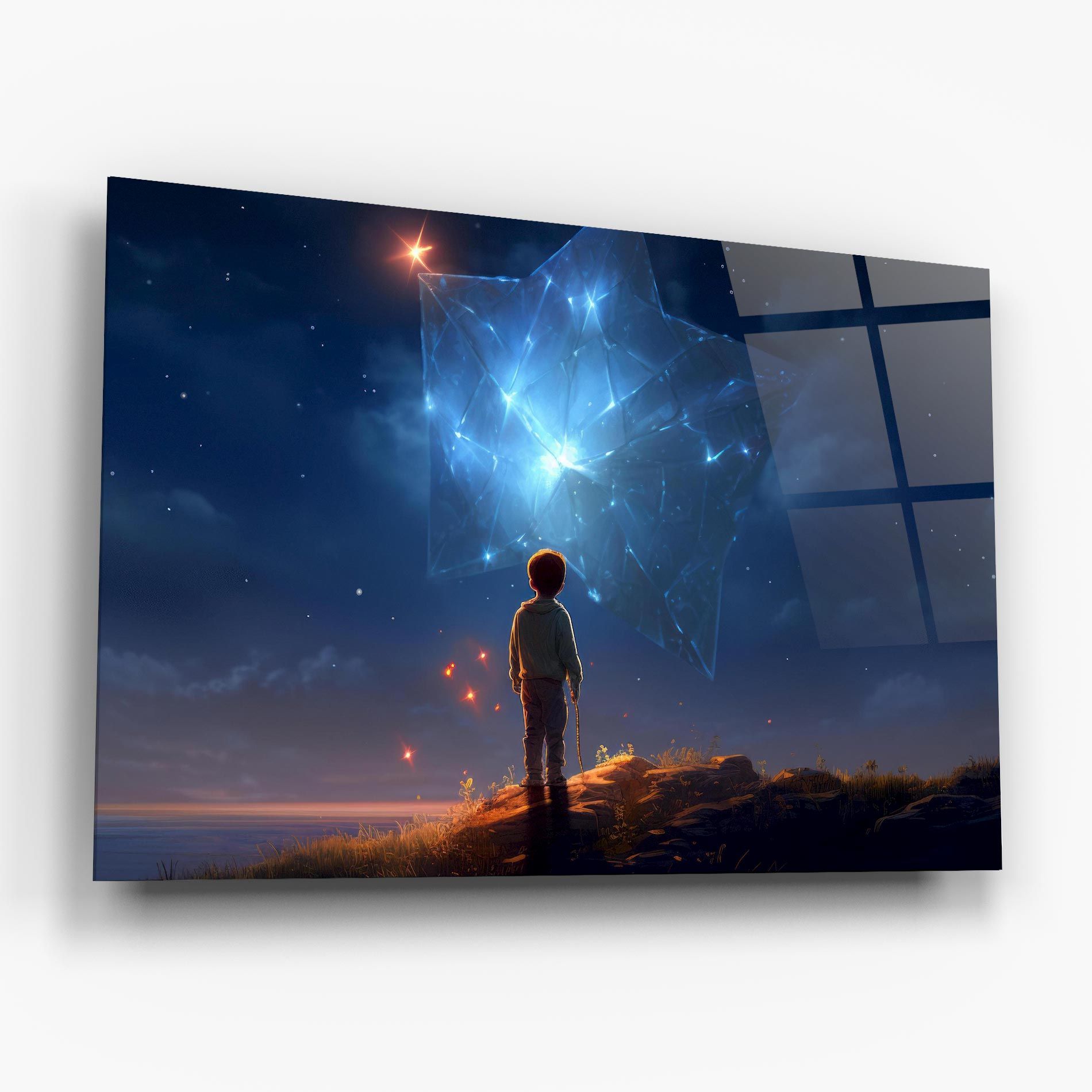 Blue Star Floating mockup 6