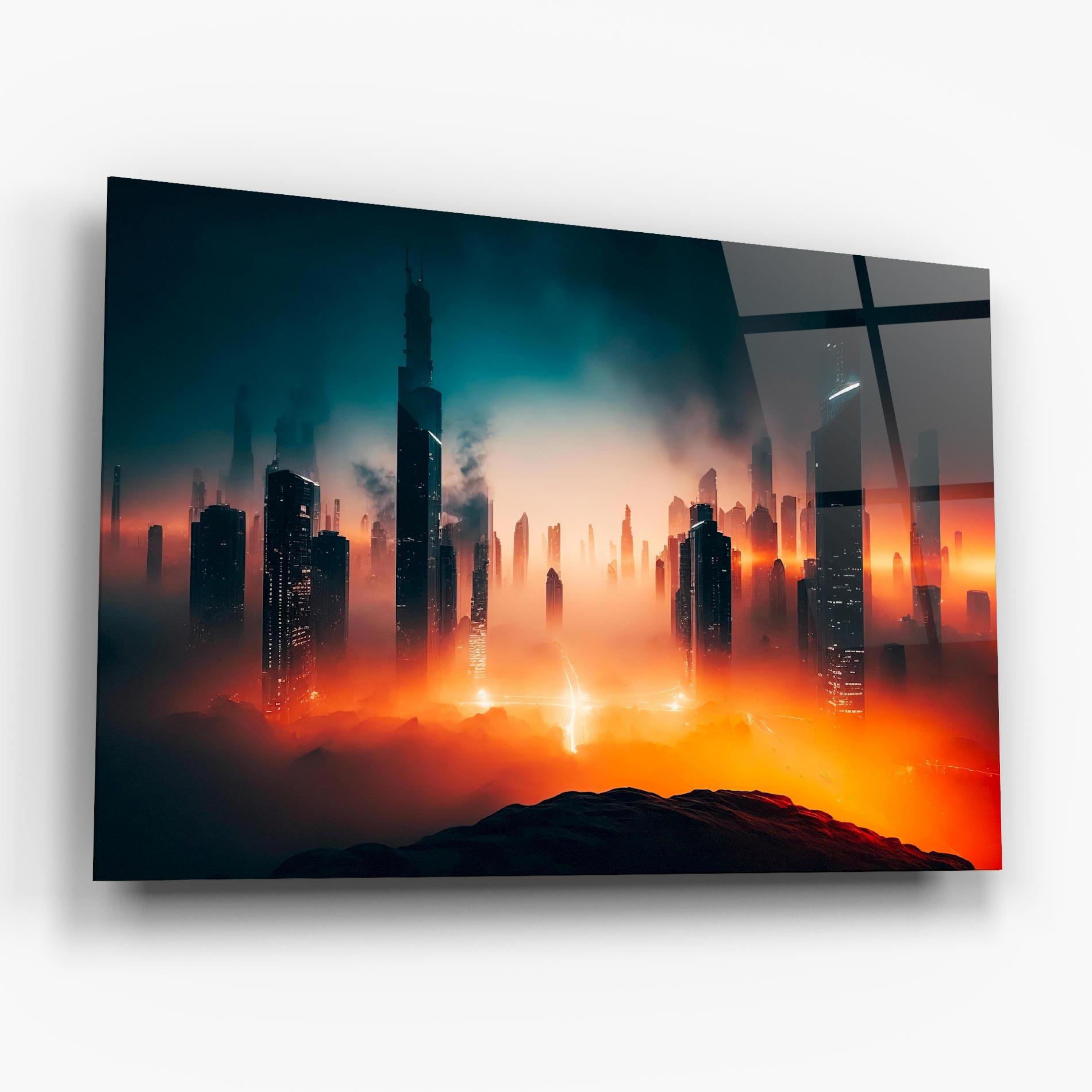 Tablou Sticla City S Skyline mockup 6