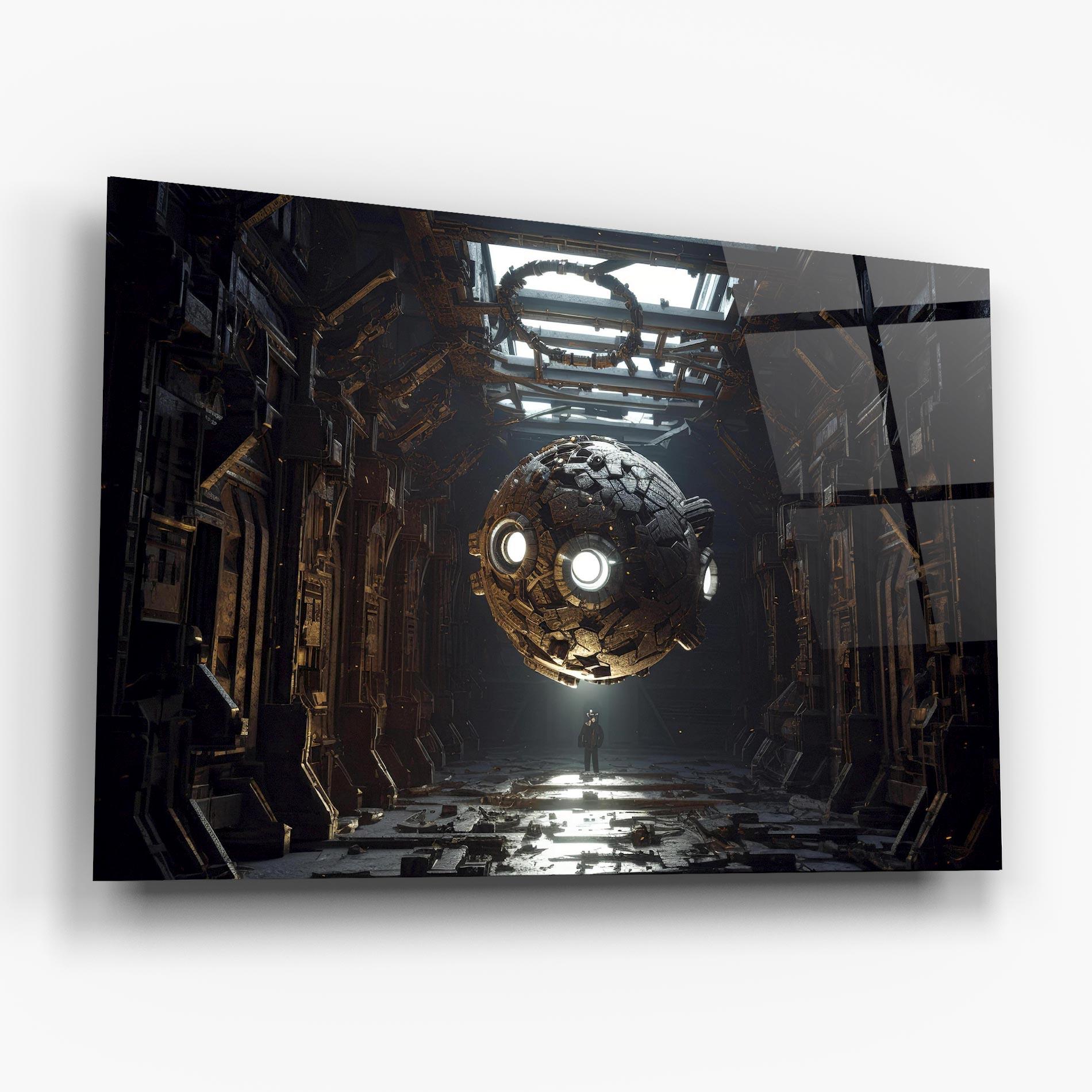 Tablou Sticla Cryptic Art mockup 6