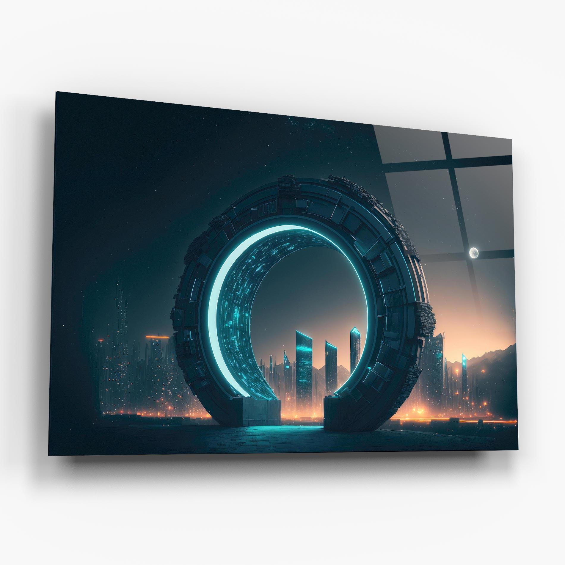 Tablou Sticla Future Portal mockup 6