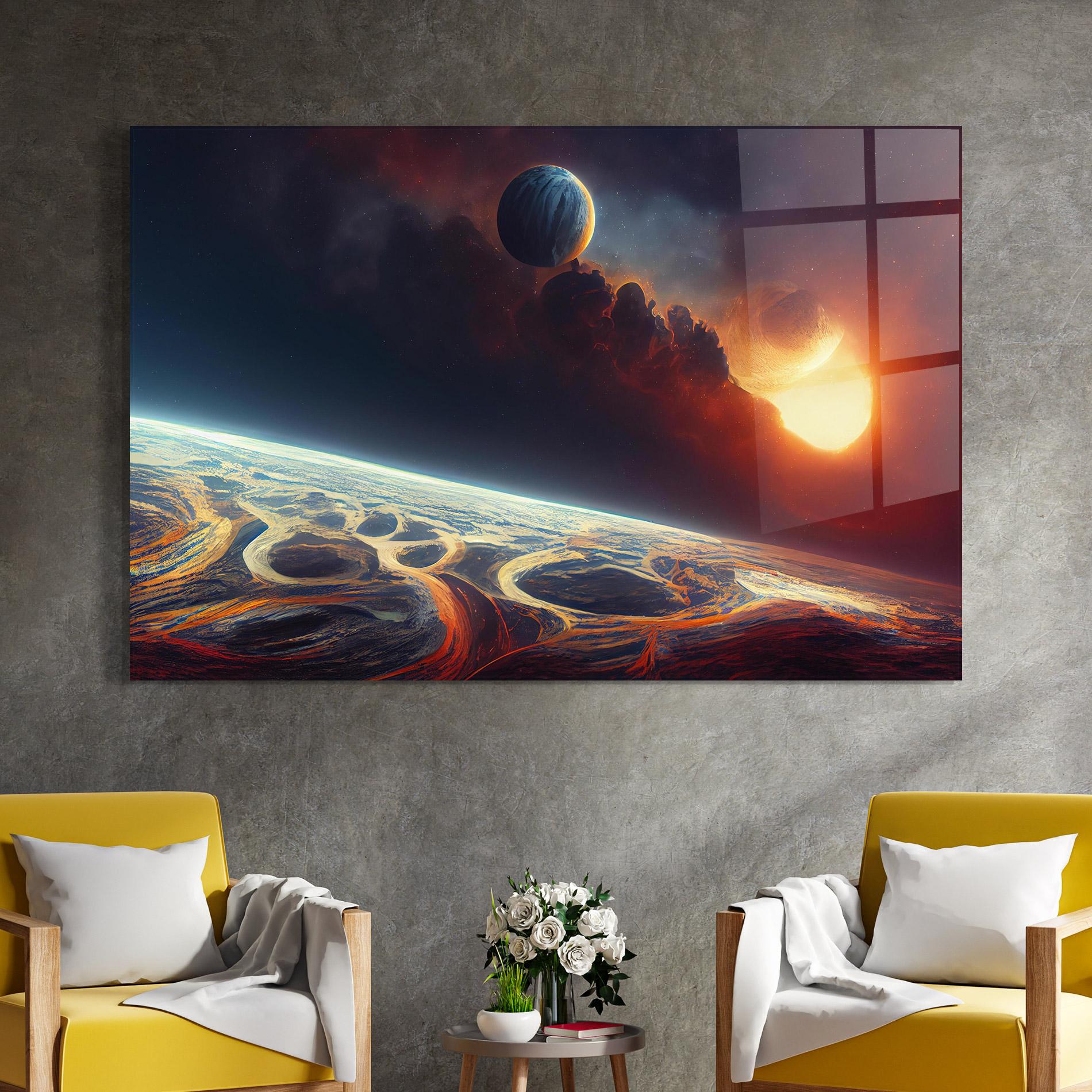 Tablou Sticla Cosmic Craze mockup 4