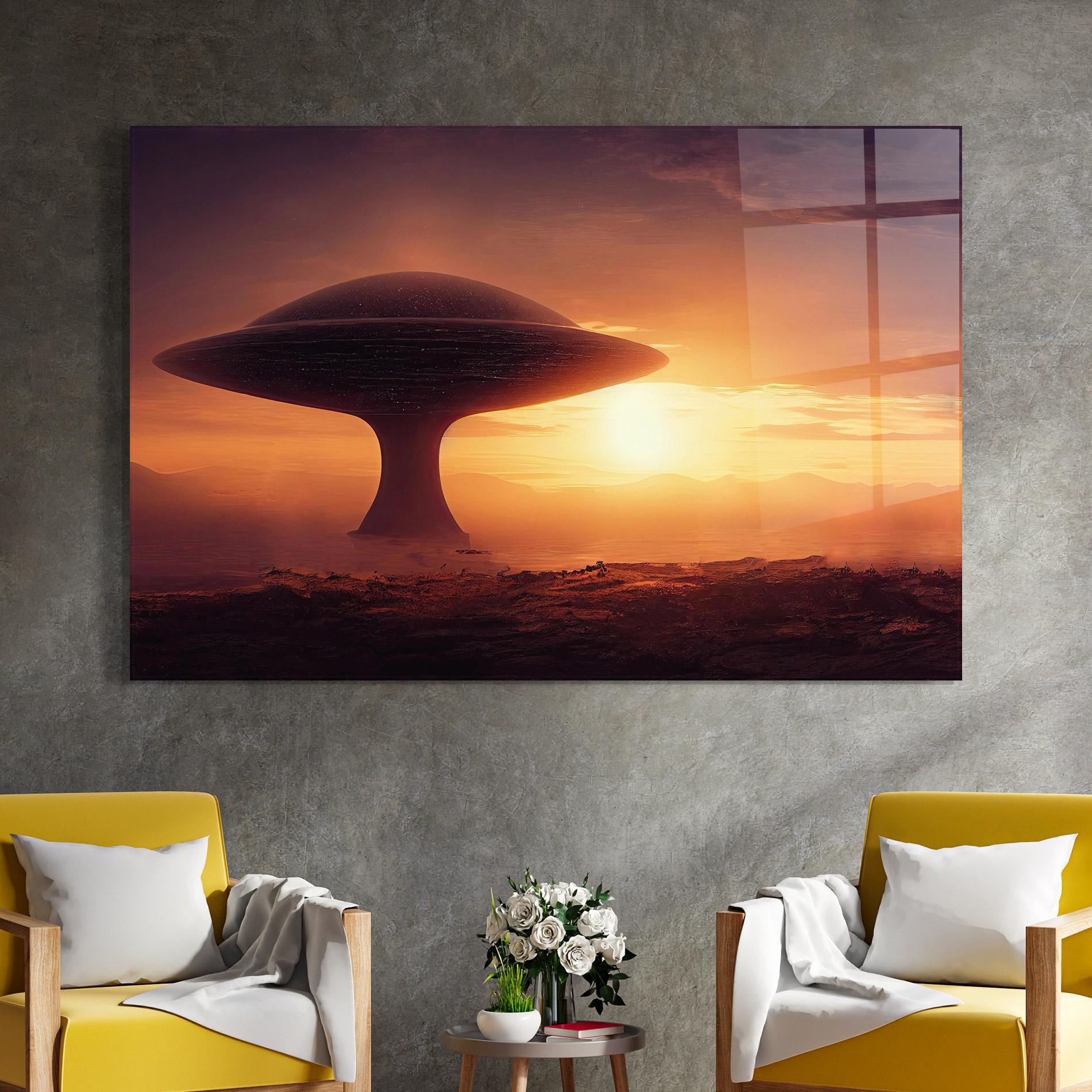 Tablou Sticla Fantasy Science Fiction mockup 4