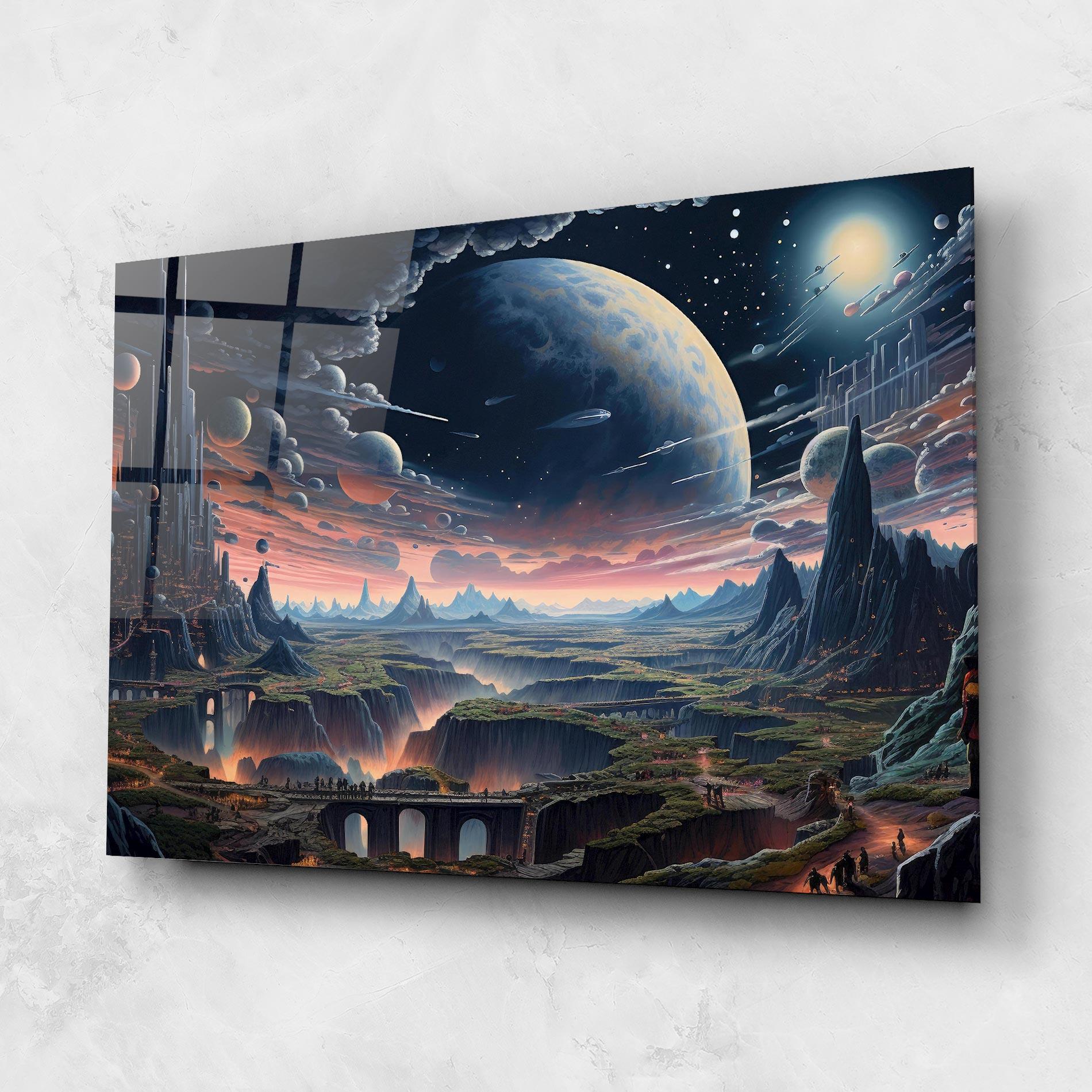 Tablou Sticla Celestial Chronicler mockup 1