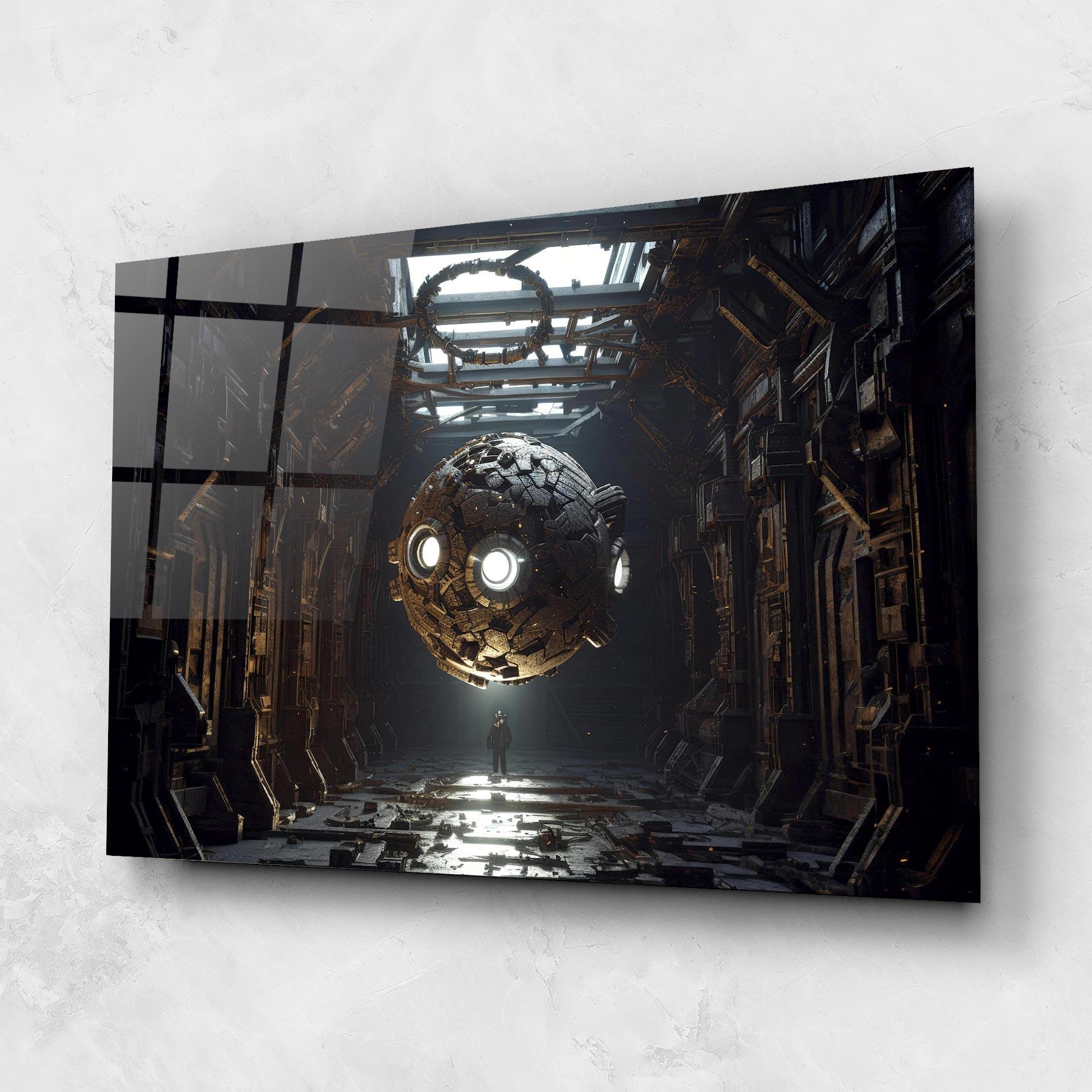 Tablou Sticla Cryptic Art mockup 1