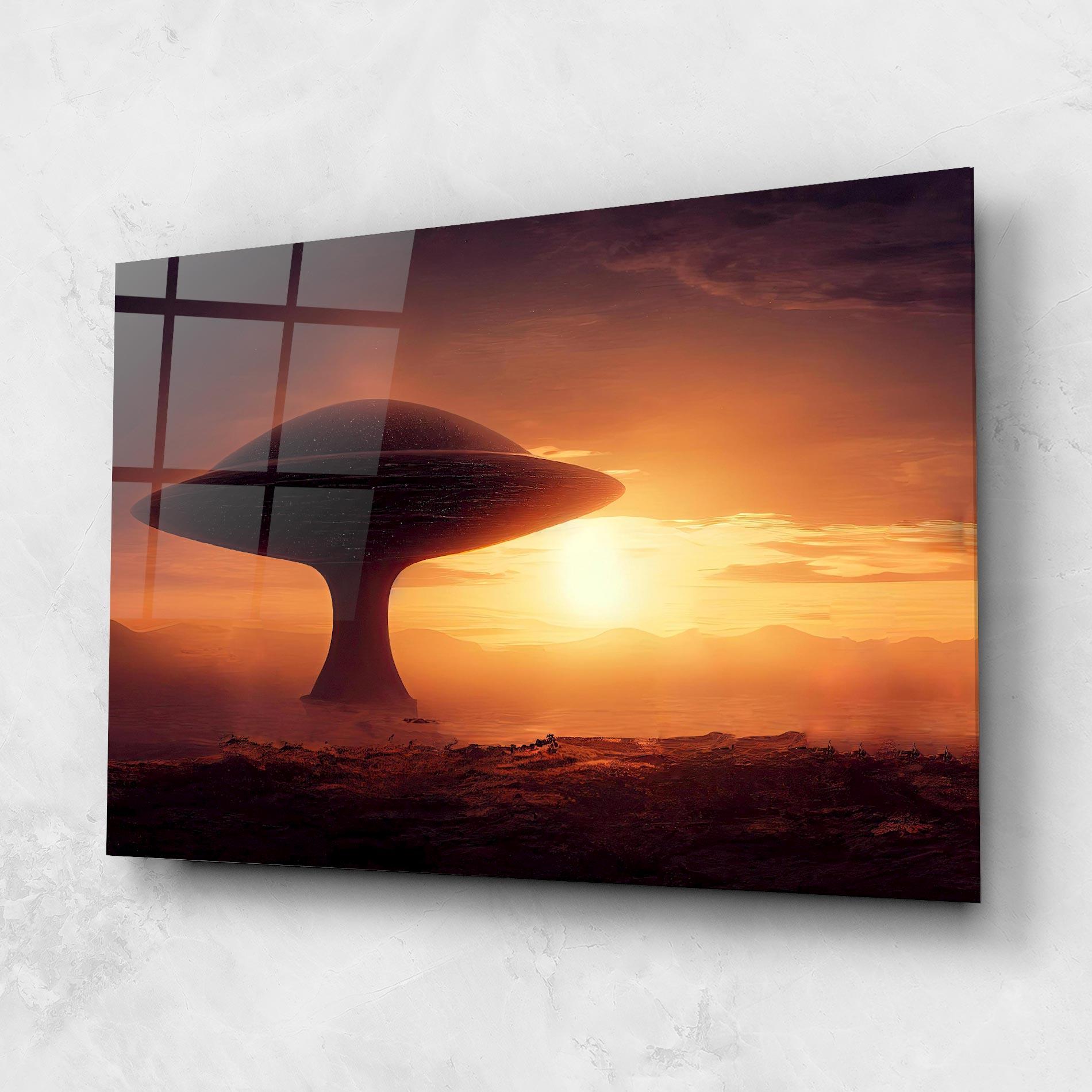 Tablou Sticla Fantasy Science Fiction mockup 1