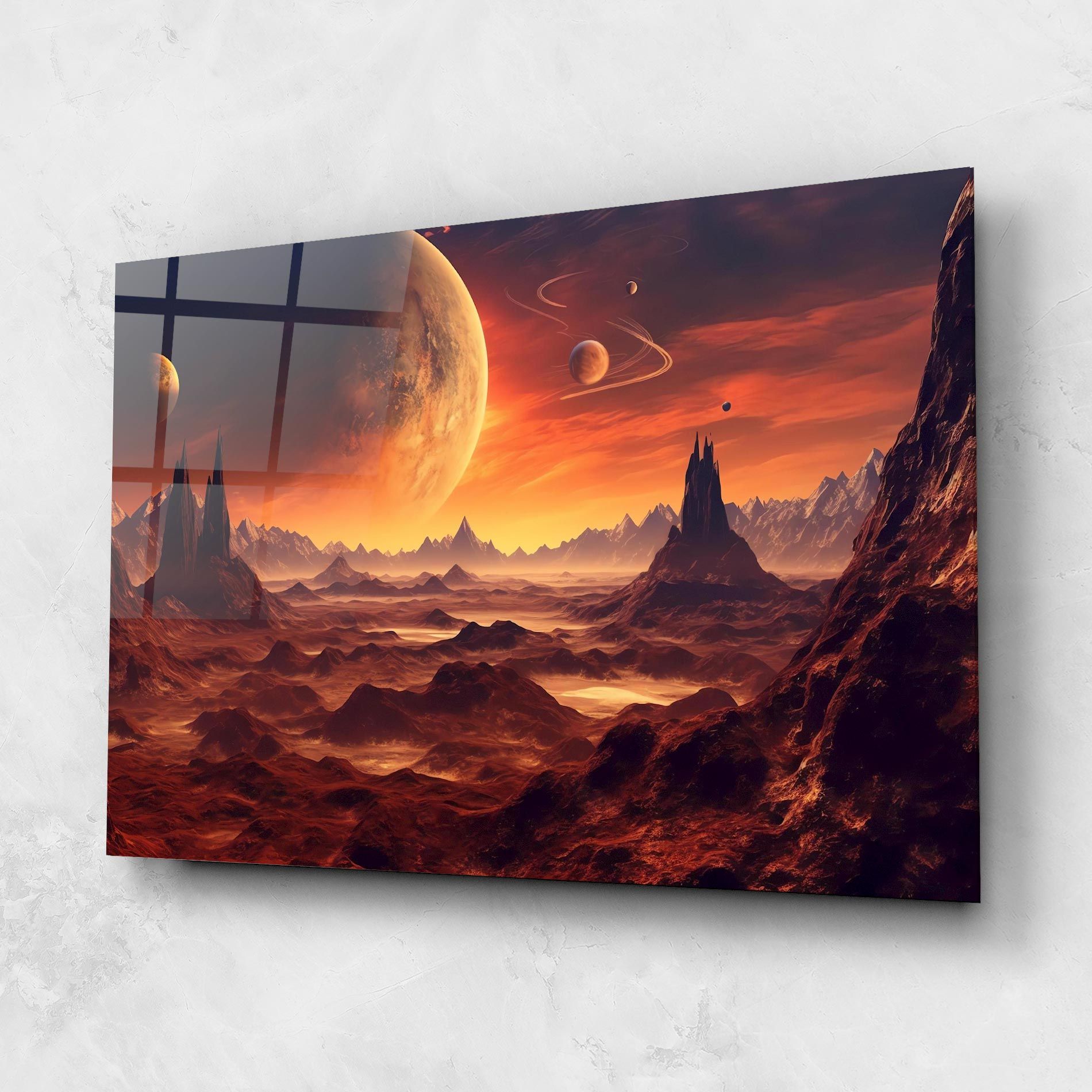 Fiery Orange Sunset mockup 1