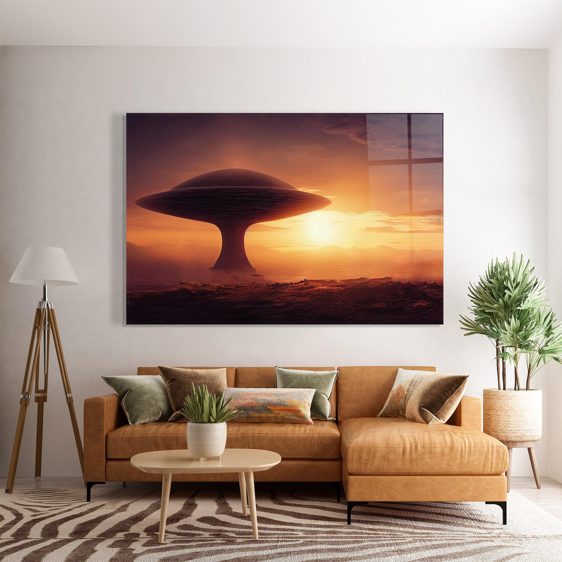 Tablou Sticla Fantasy Science Fiction mockup 7