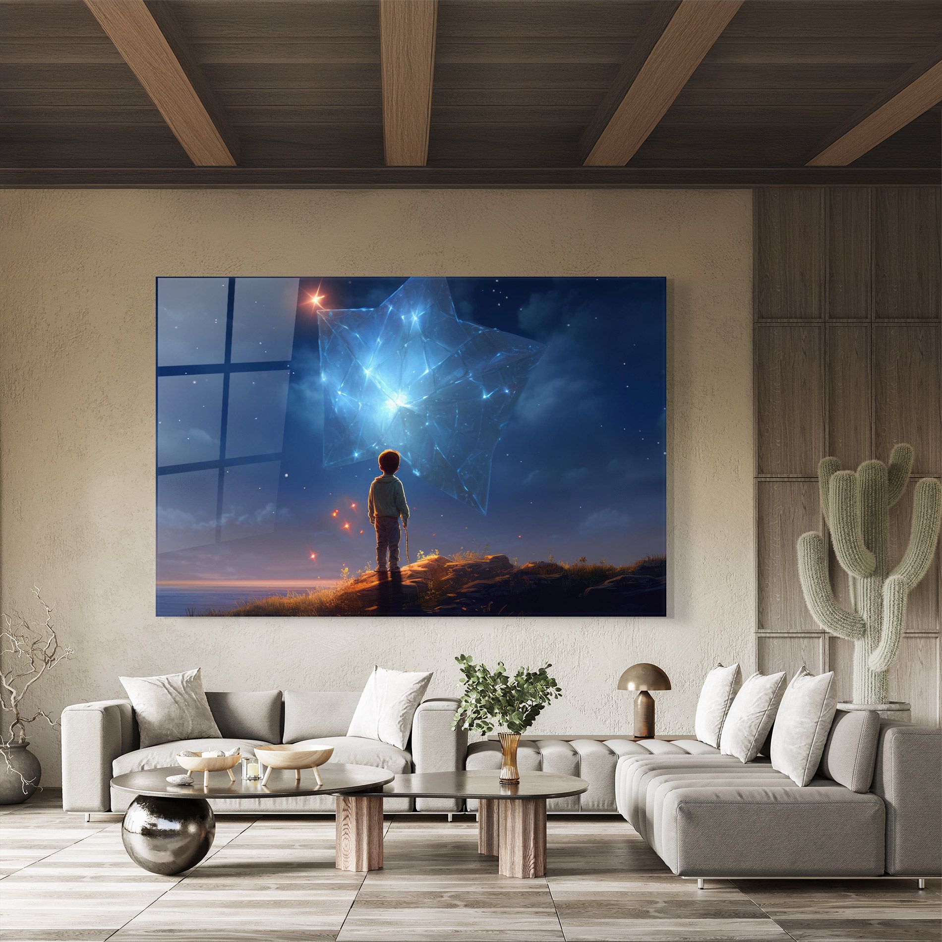 Blue Star Floating mockup 8