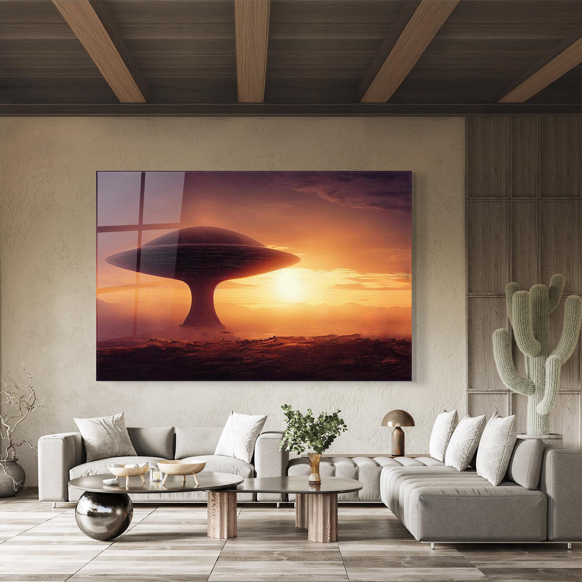 Tablou Sticla Fantasy Science Fiction mockup 8