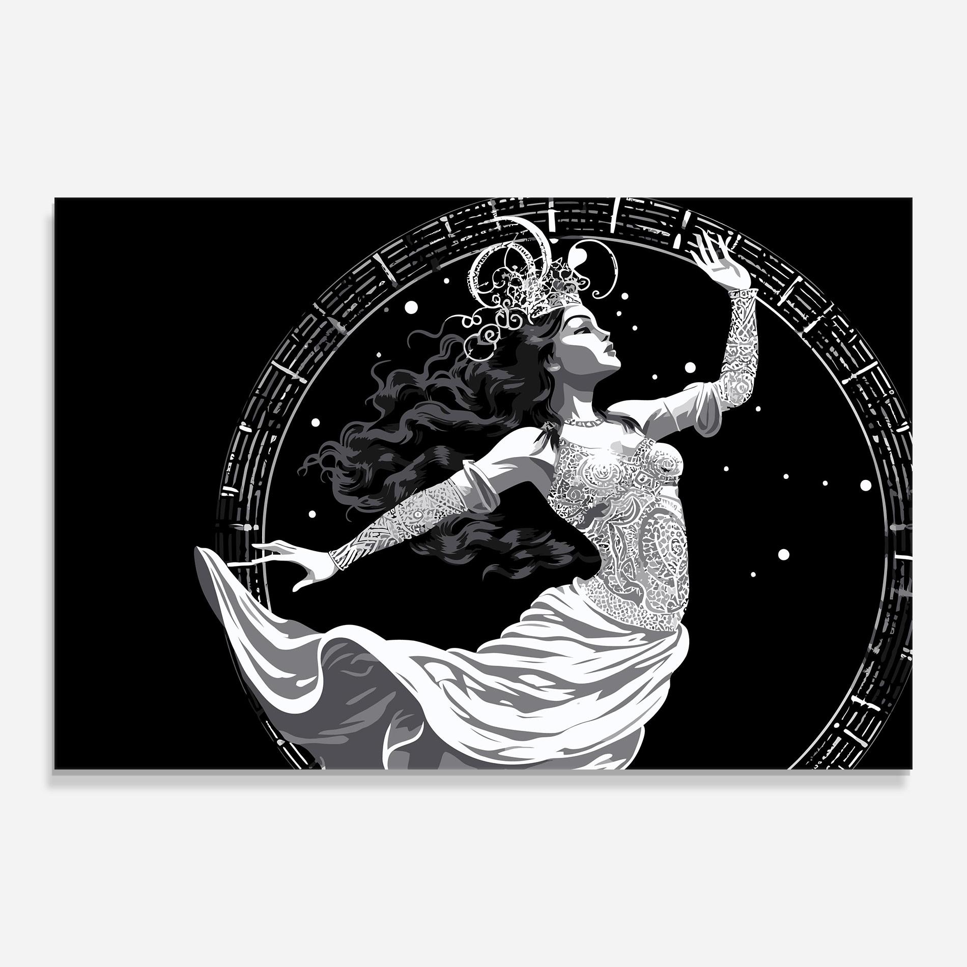 Tablou Sticla Beautiful Witch mockup 0