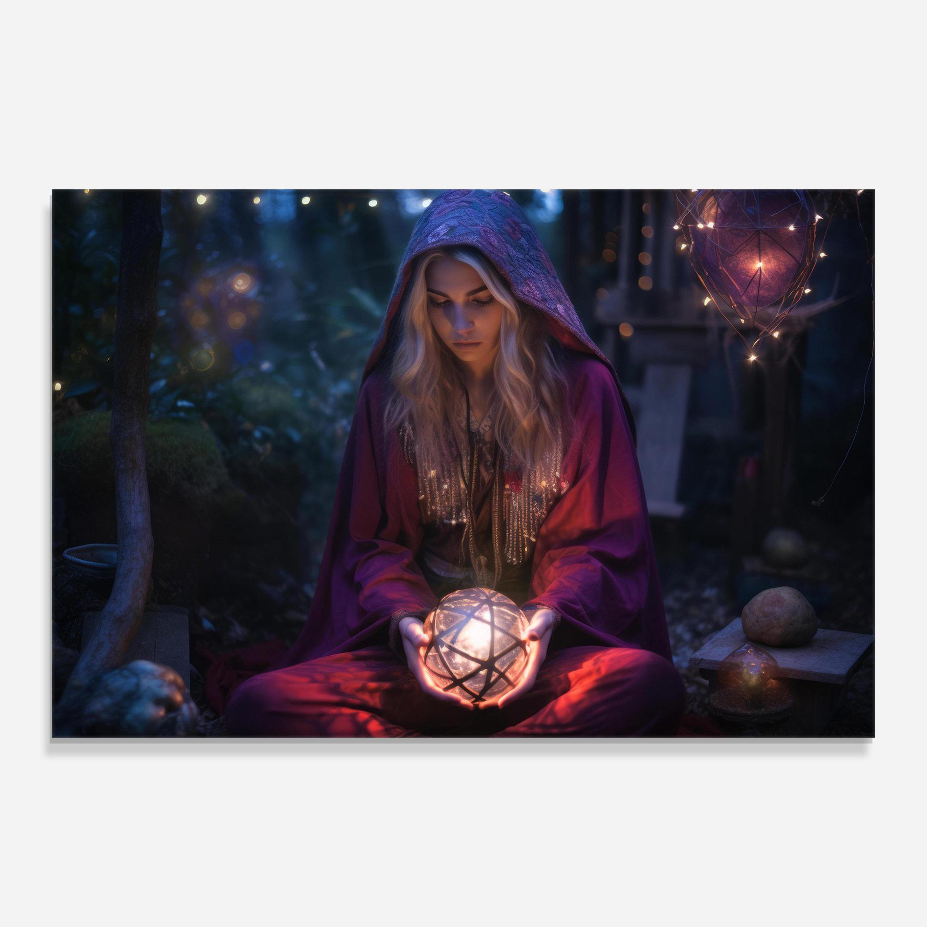 Tablou Sticla Garden Witch mockup 0