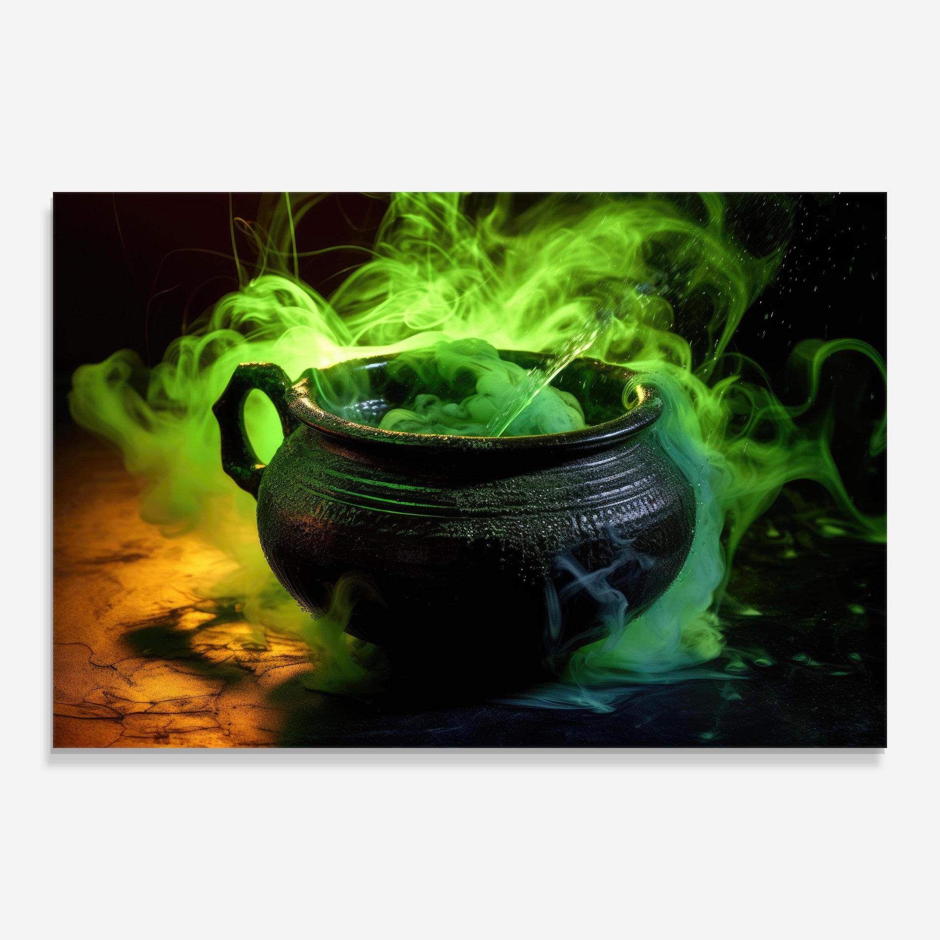 Tablou Sticla Green Portion mockup 0