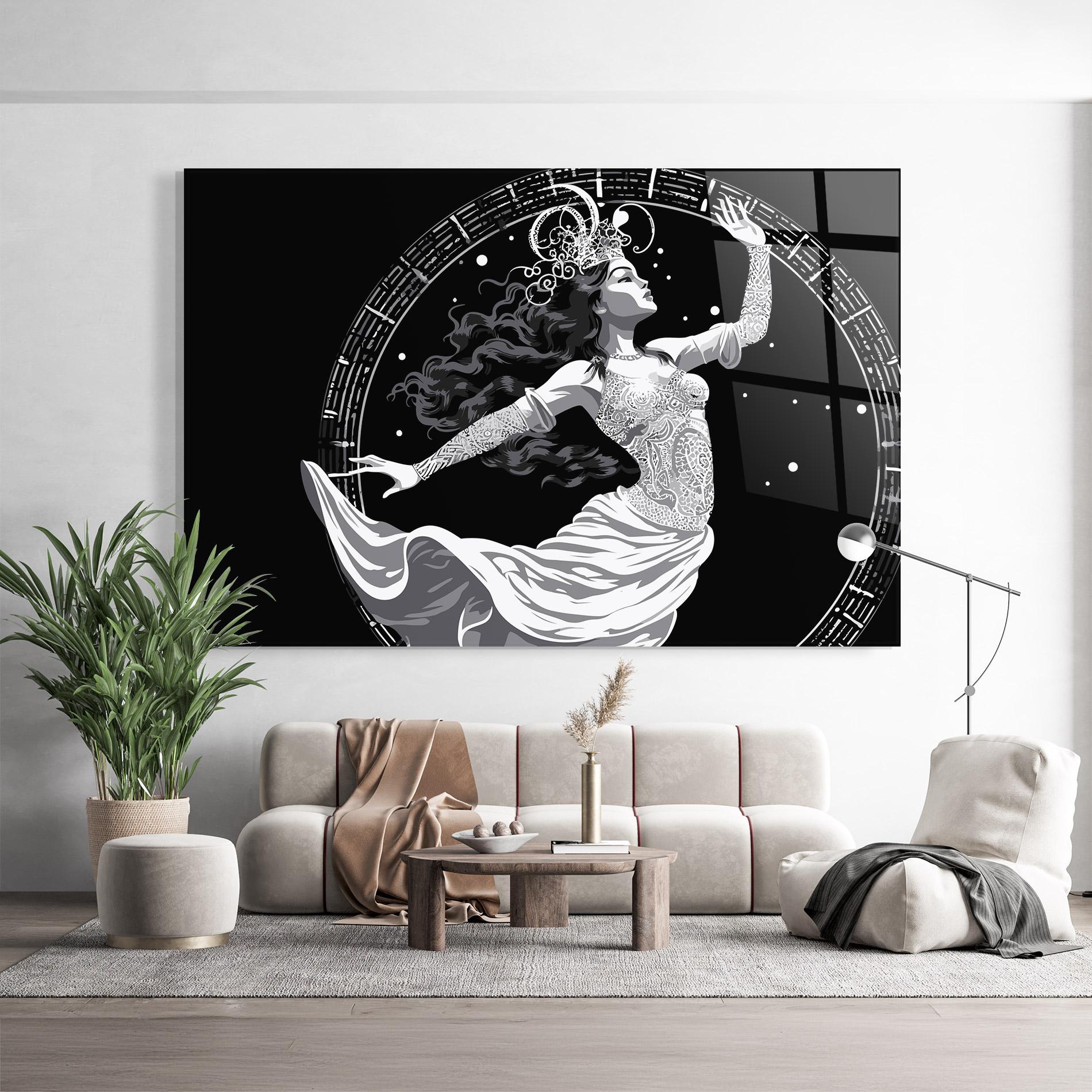 Tablou Sticla Beautiful Witch mockup 9