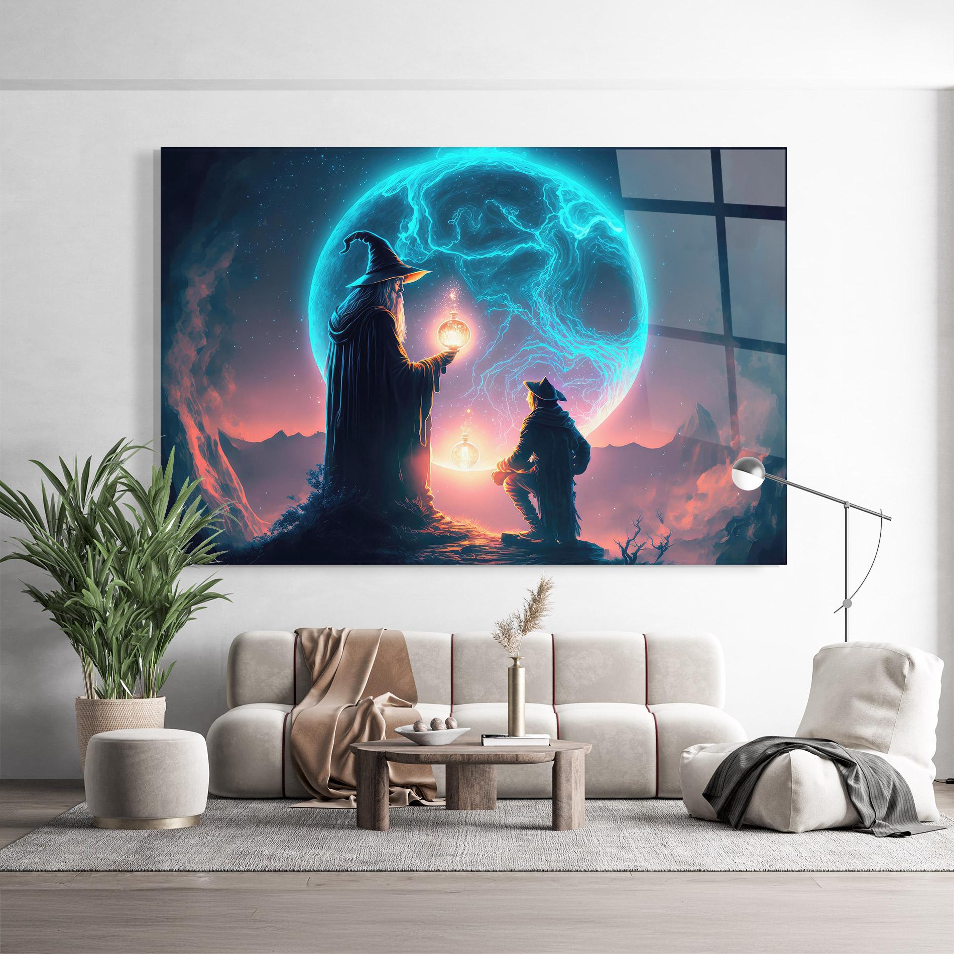 Tablou Sticla Wizard Magic mockup 9