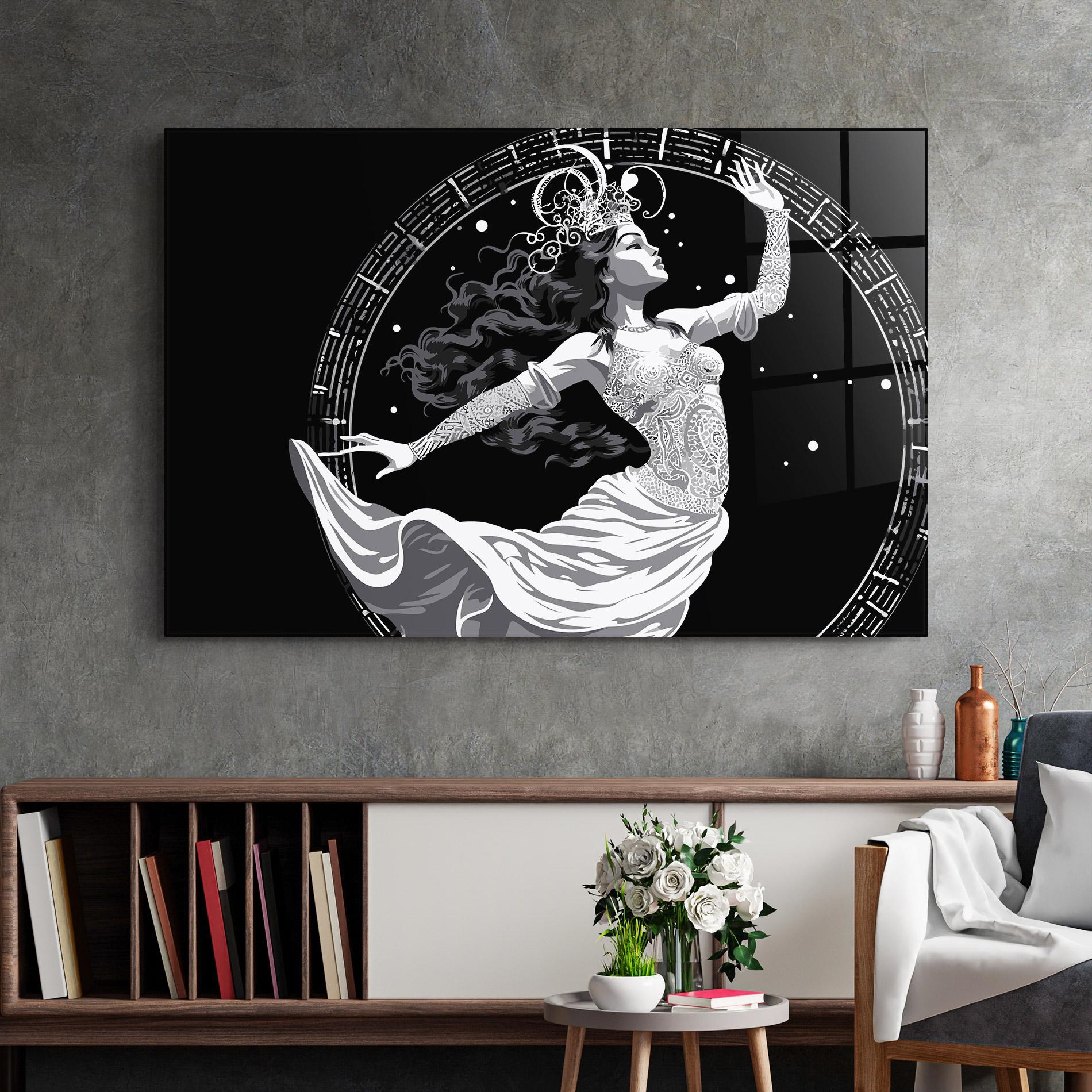 Tablou Sticla Beautiful Witch mockup 2