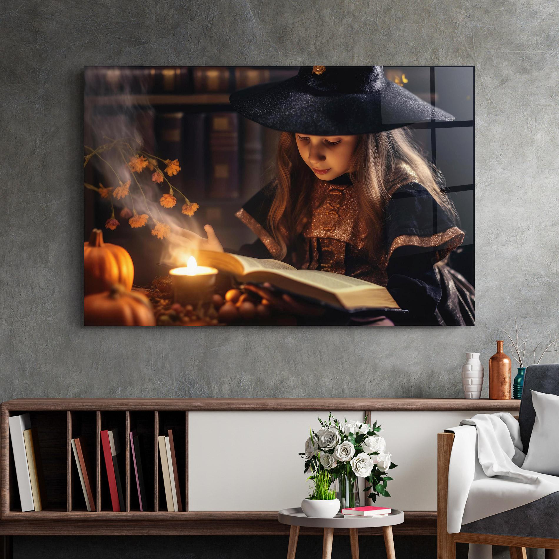 Tablou Sticla Little Witch mockup 2