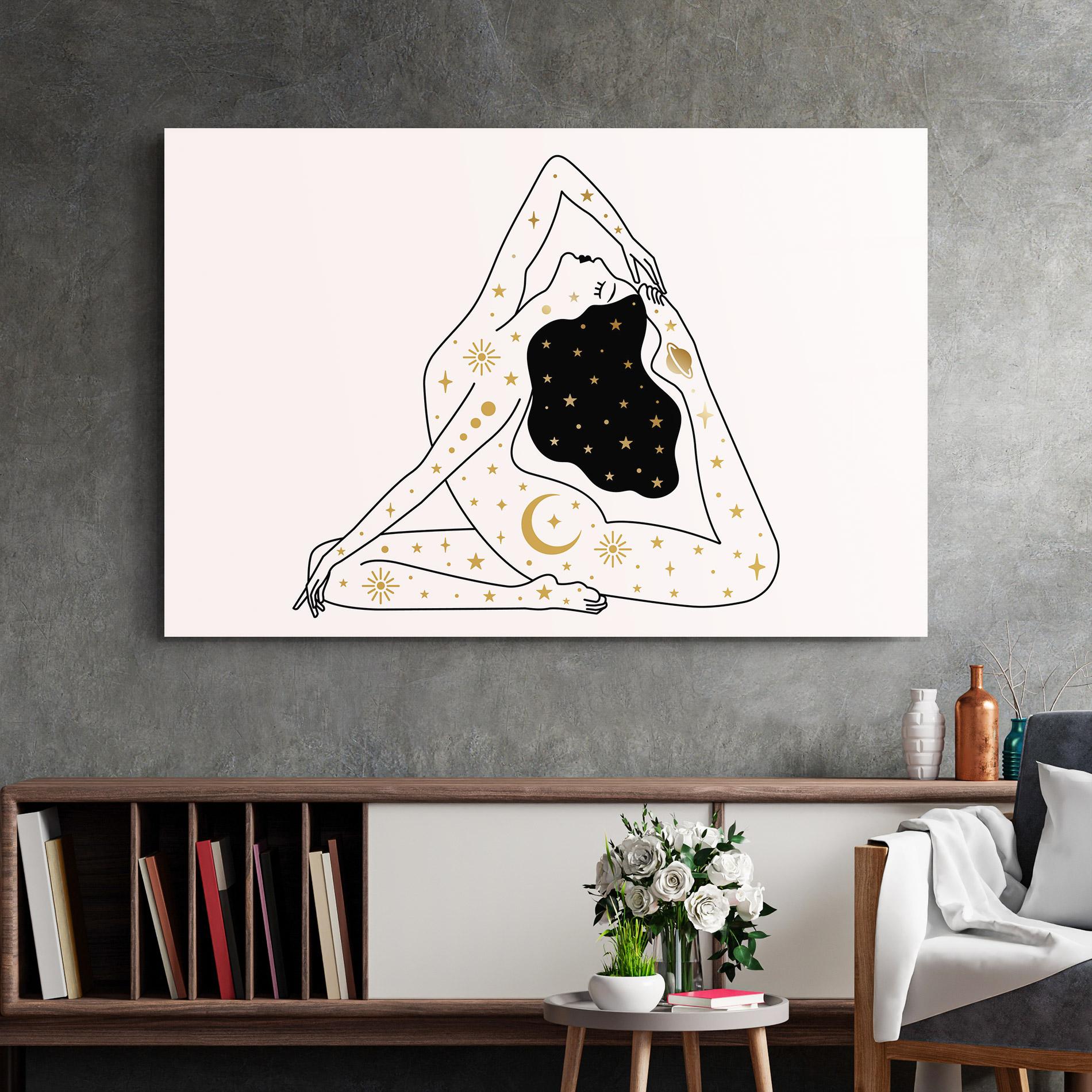 Tablou Sticla Stars Witch mockup 2