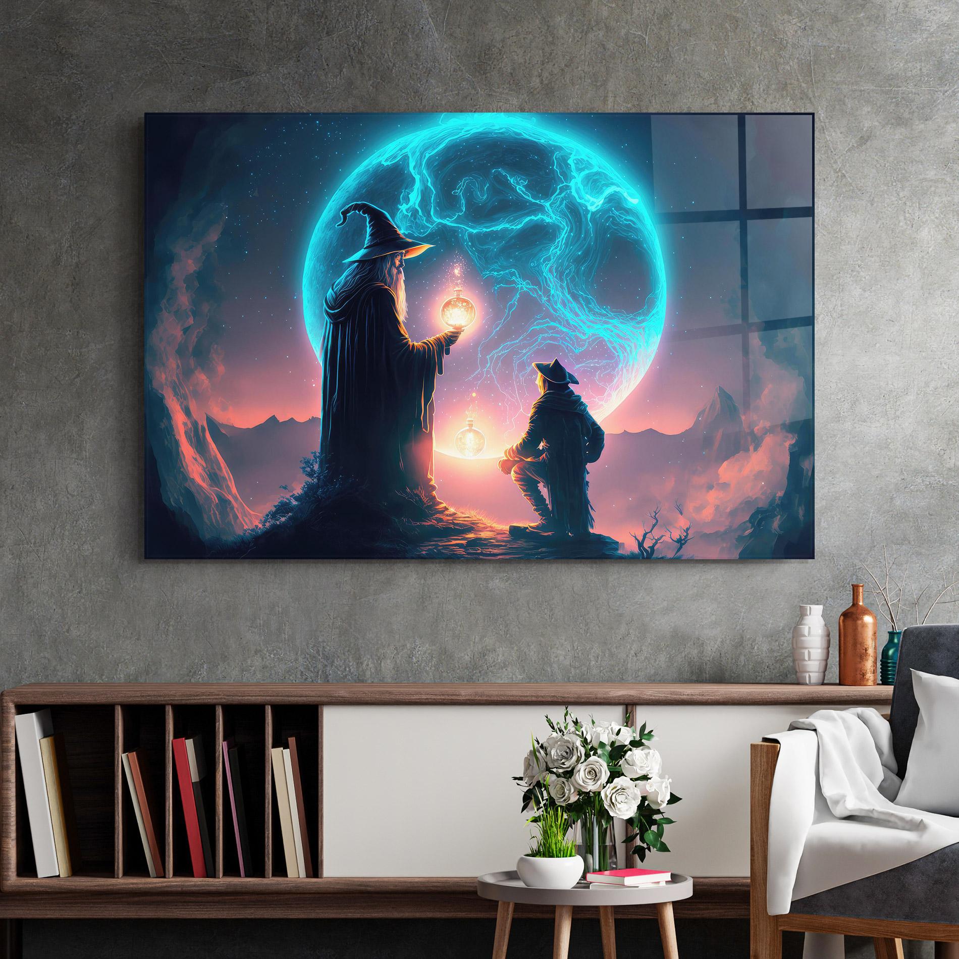 Tablou Sticla Wizard Magic mockup 2