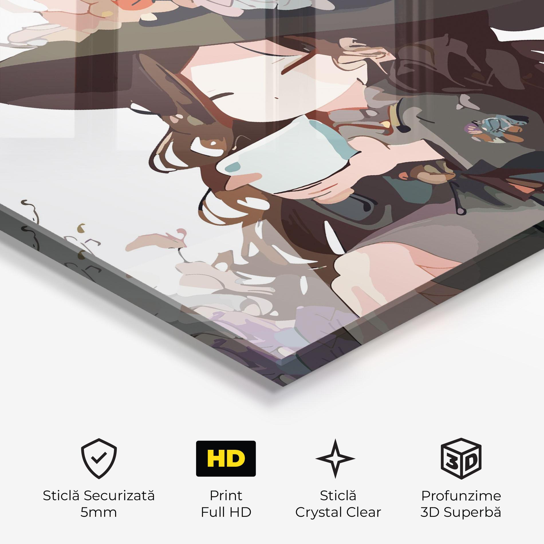 Tablou Sticla Cute Witch mockup 3