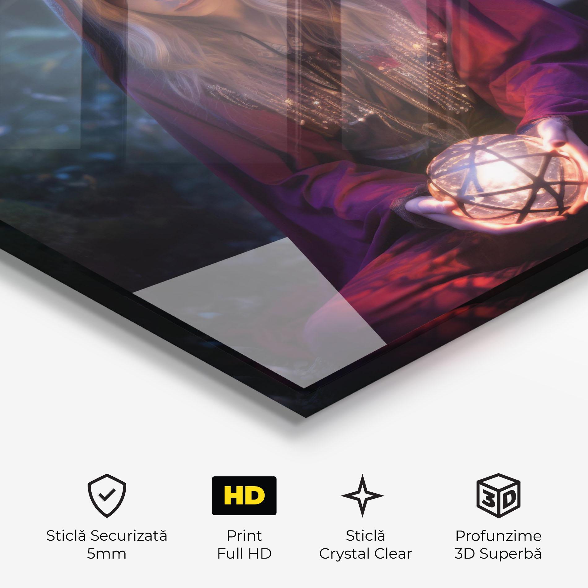 Tablou Sticla Garden Witch mockup 3