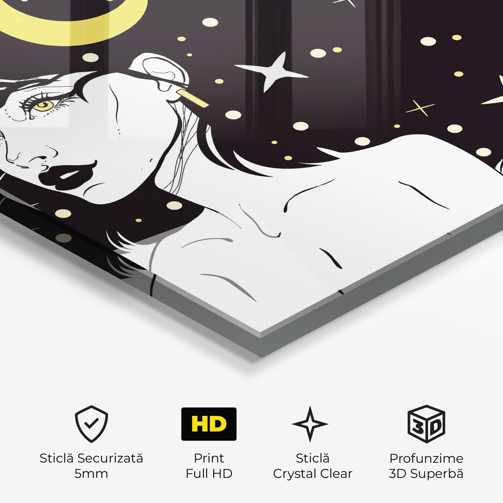 Tablou Sticla Night Witch mockup 3