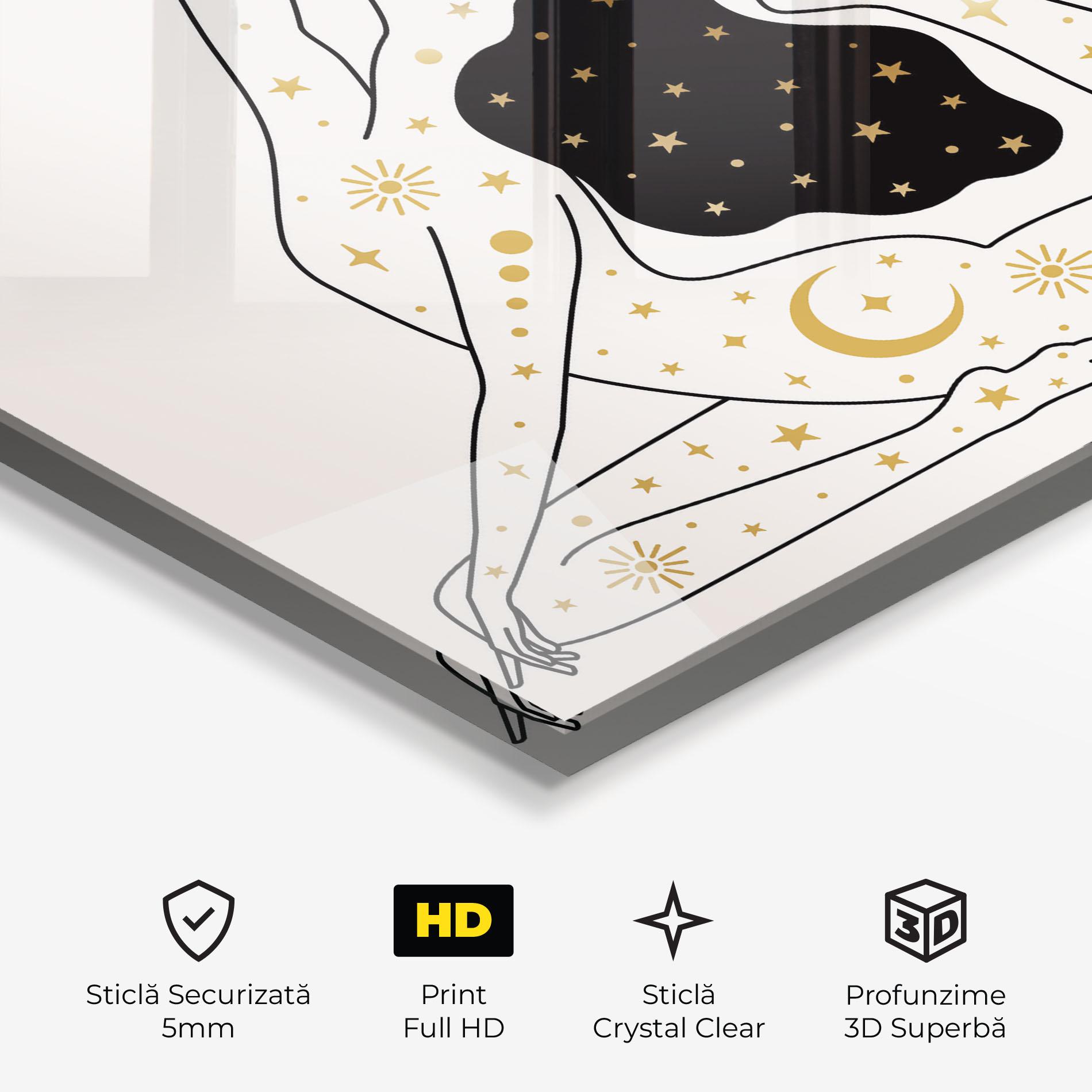 Tablou Sticla Stars Witch mockup 3