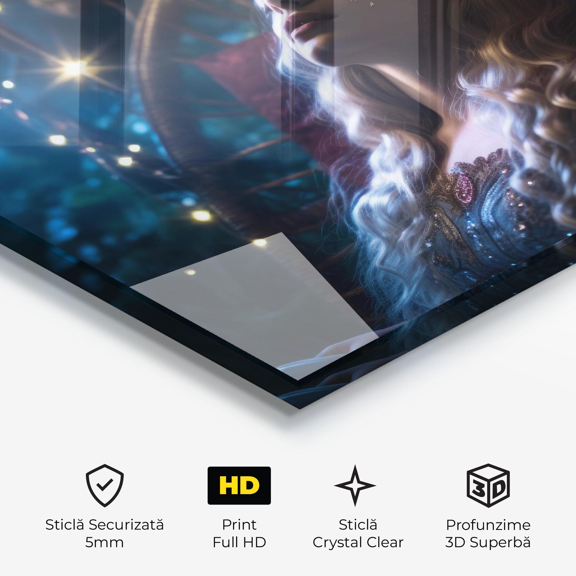 Tablou Sticla Witch Sleeping mockup 3