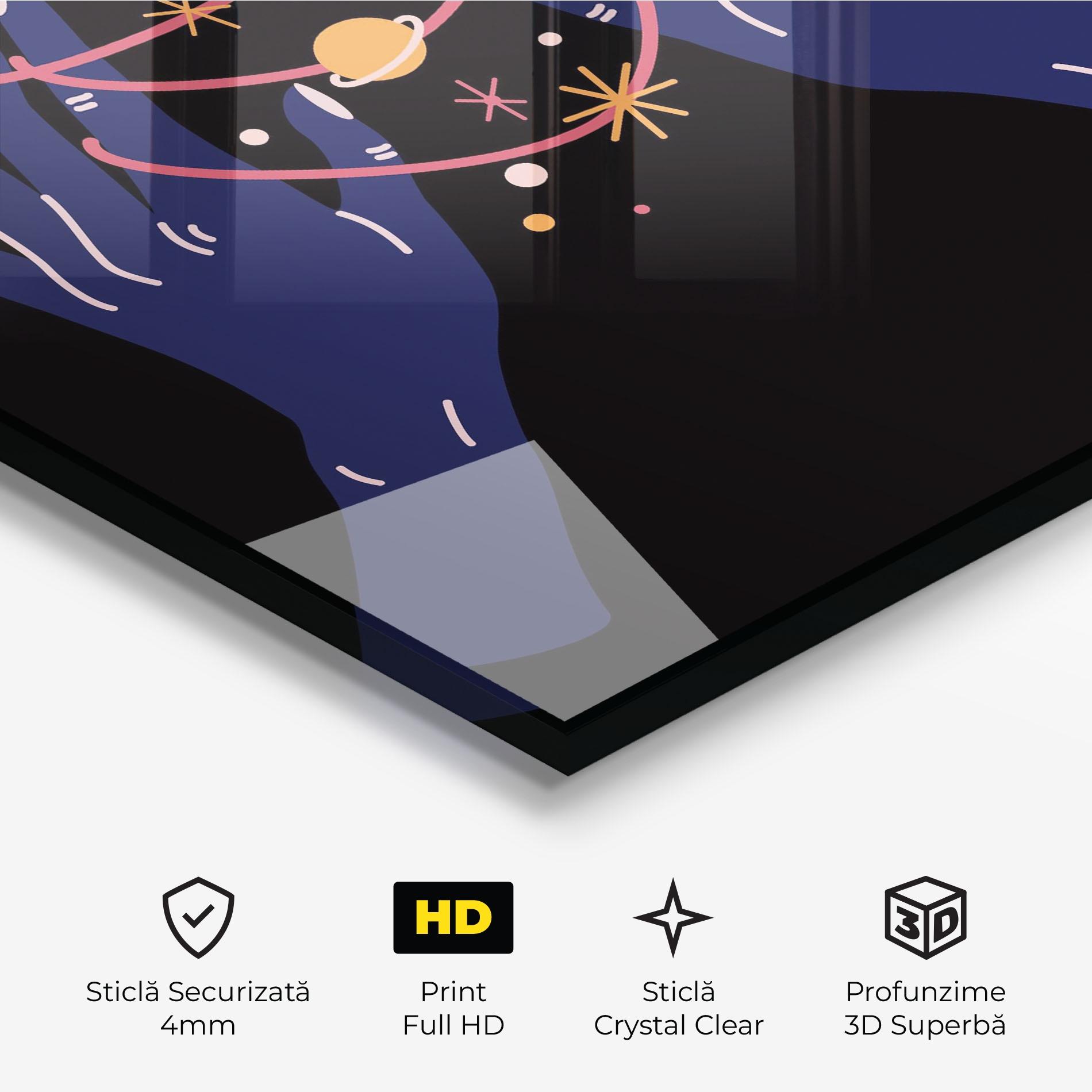 Tablou Sticla Pretty Hands Witch mockup 3