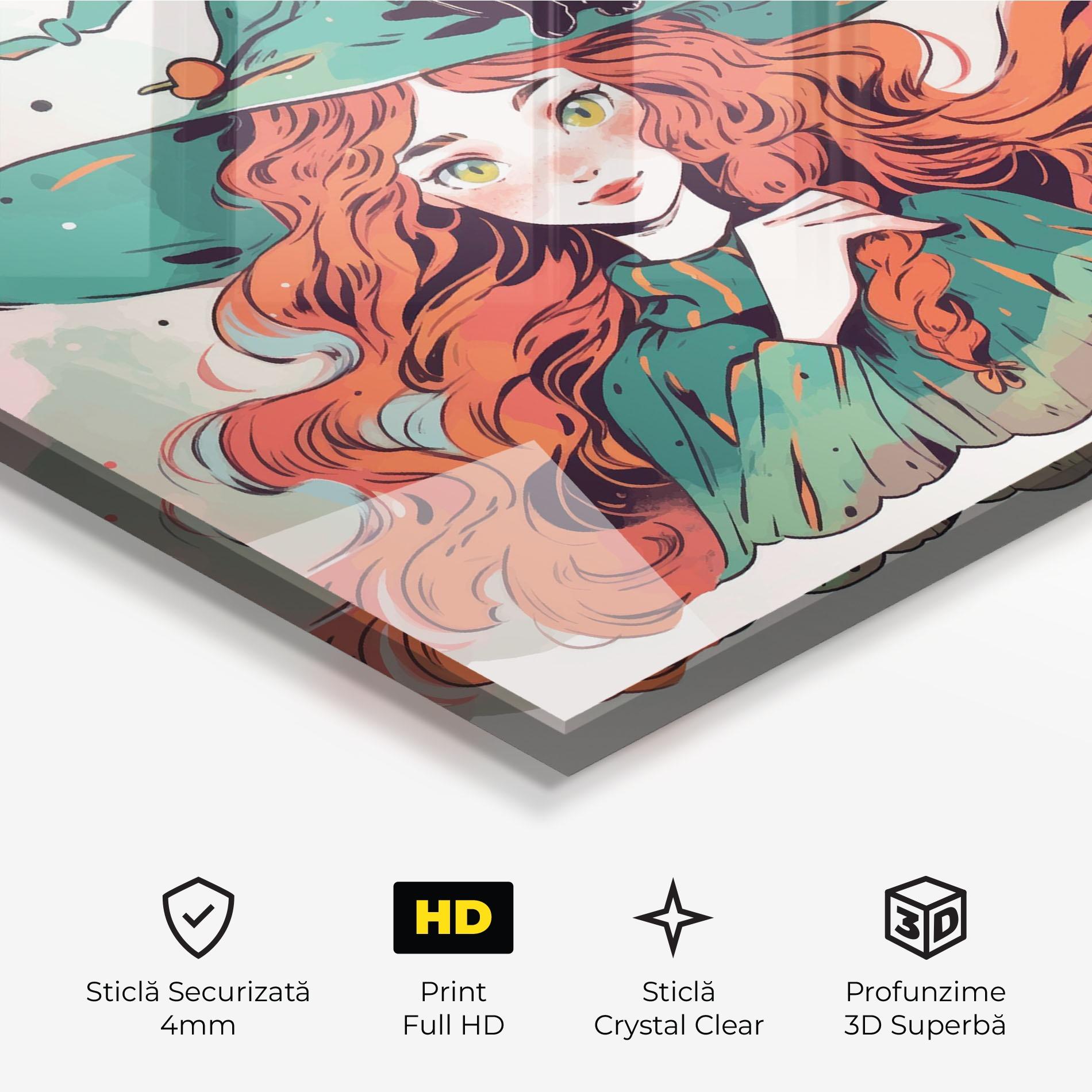 Tablou Sticla Red Air Witch mockup 3