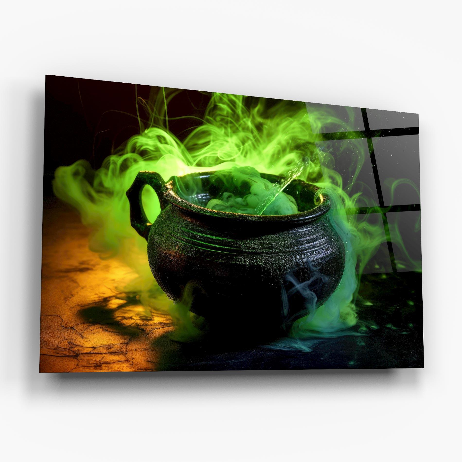 Tablou Sticla Green Portion mockup 6