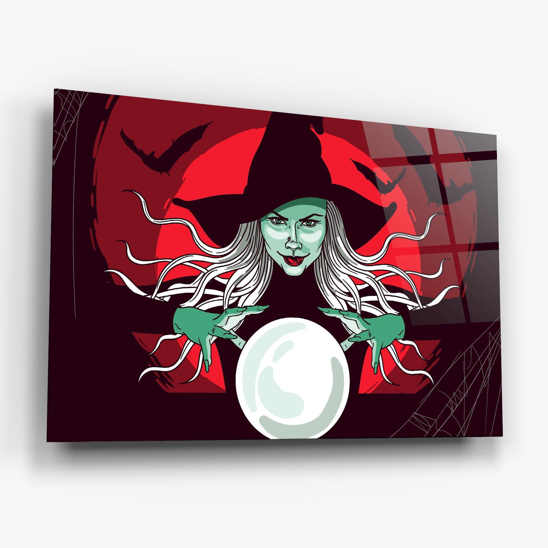 Tablou Sticla Green Witch mockup 6