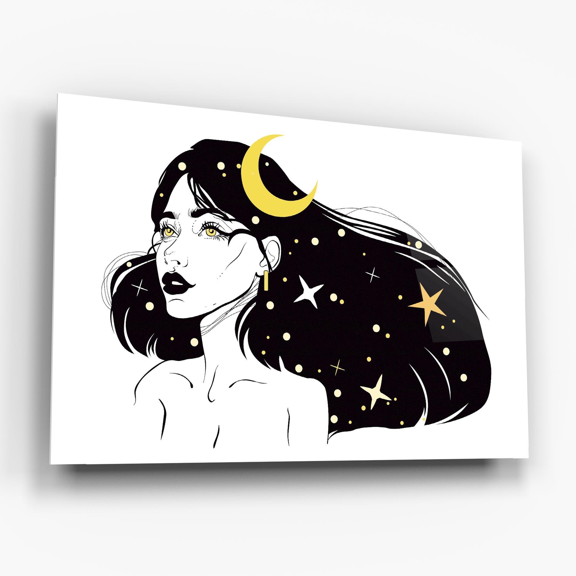 Tablou Sticla Night Witch mockup 6