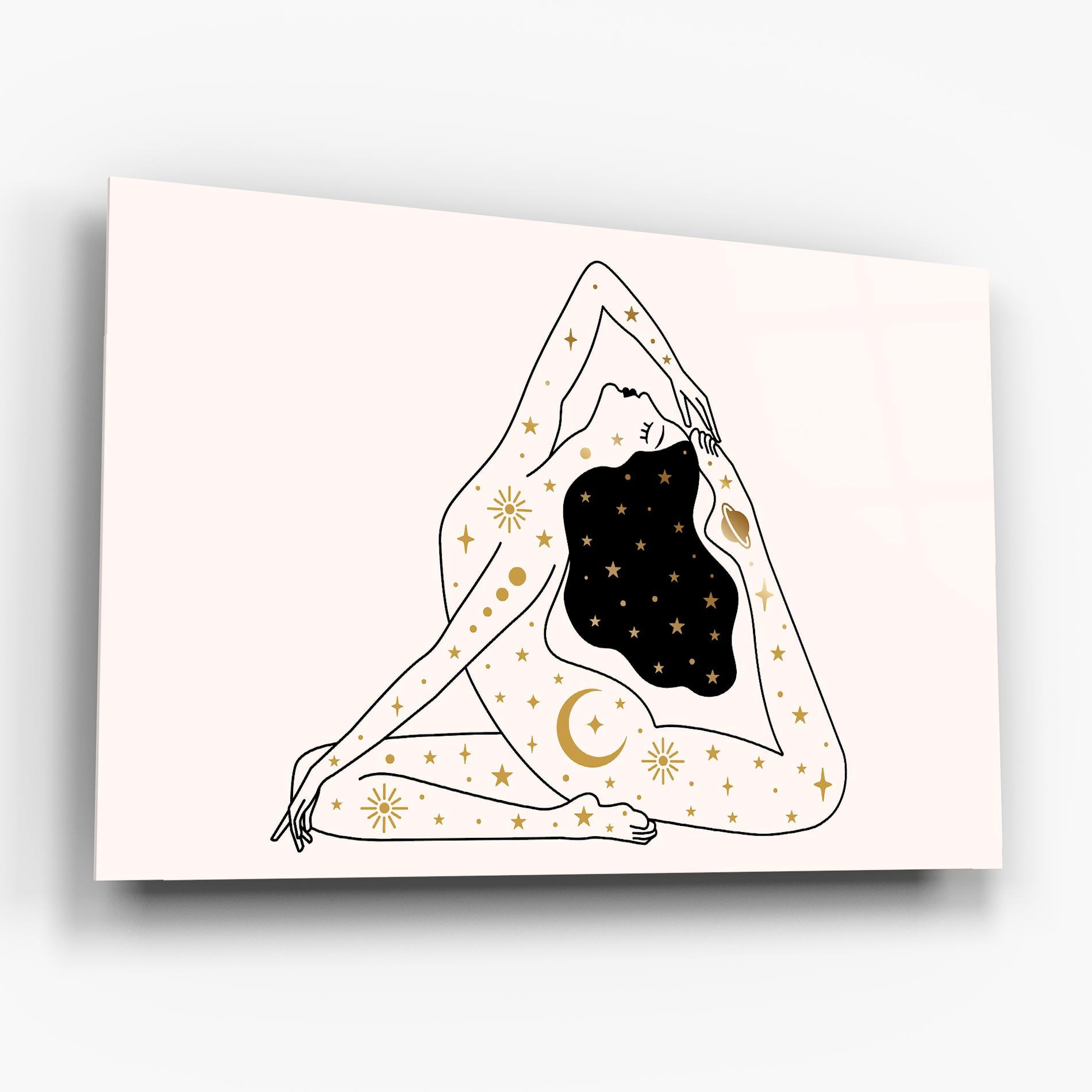 Tablou Sticla Stars Witch mockup 6