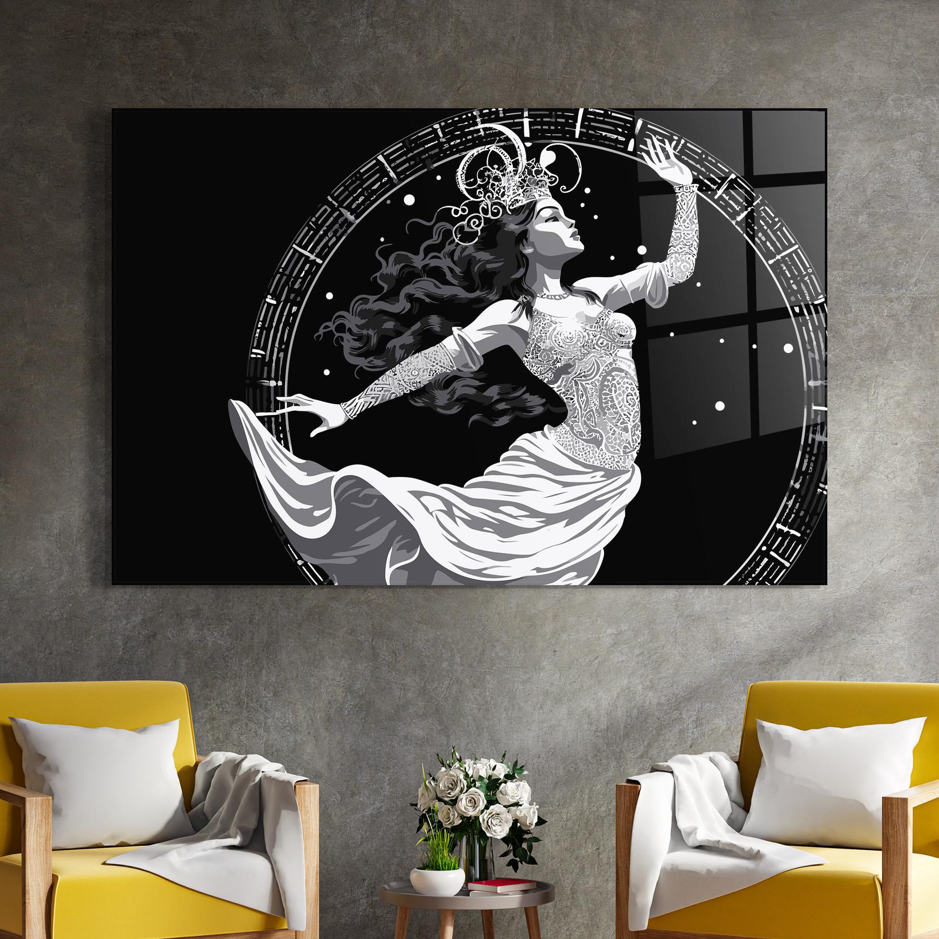 Tablou Sticla Beautiful Witch mockup 4