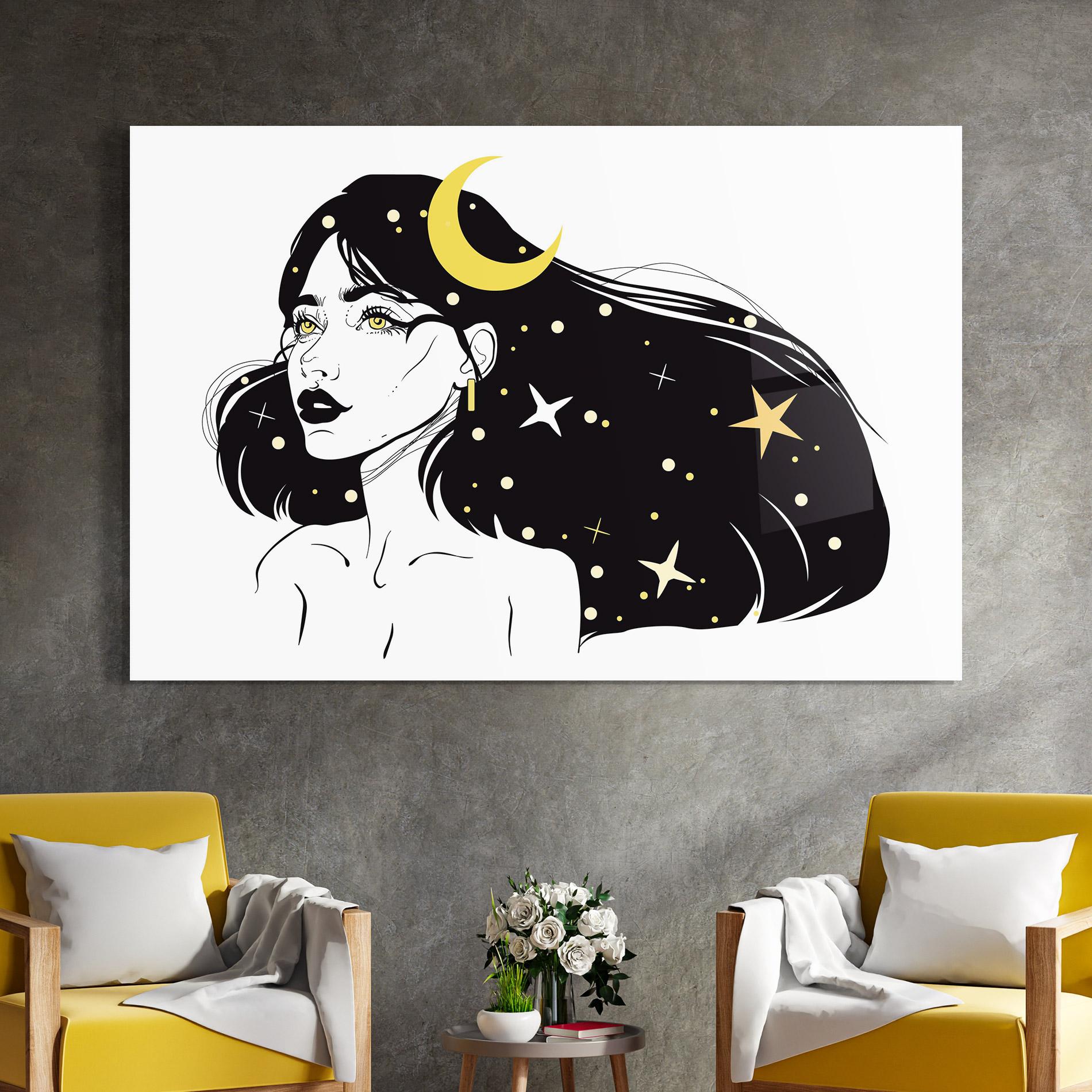 Tablou Sticla Night Witch mockup 4