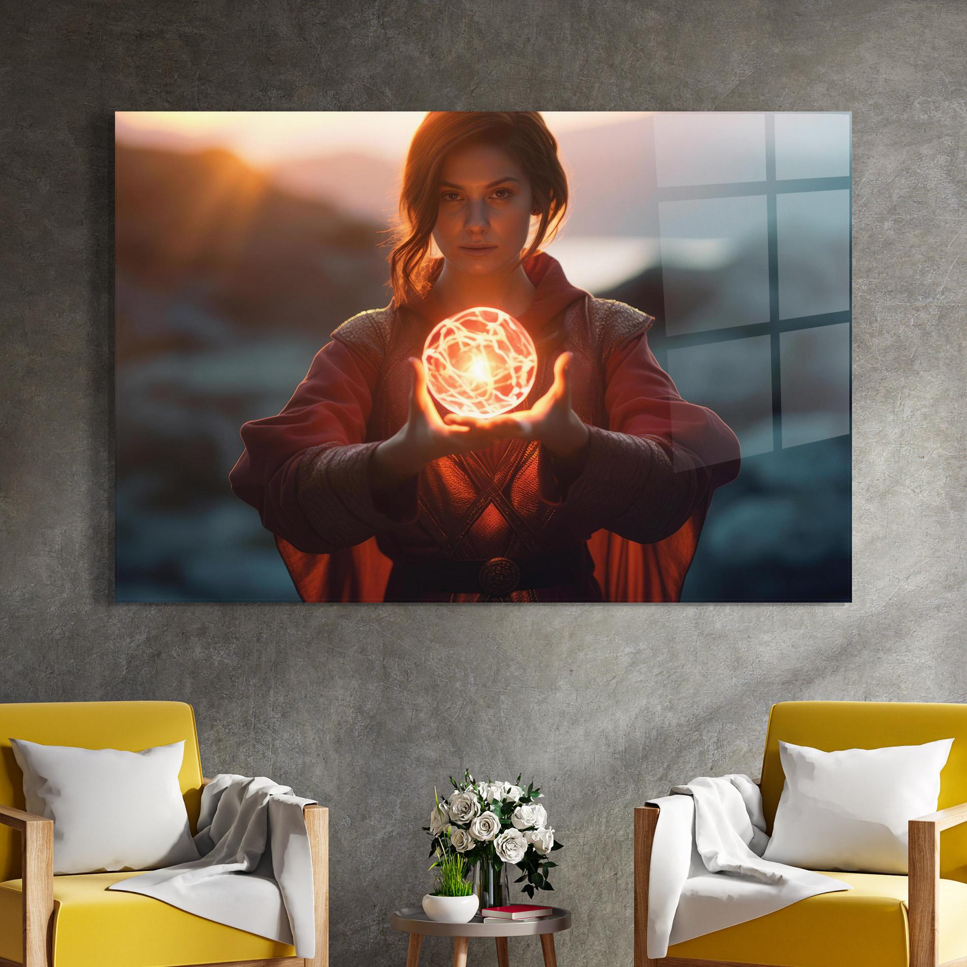 Tablou Sticla Witch Ball mockup 4